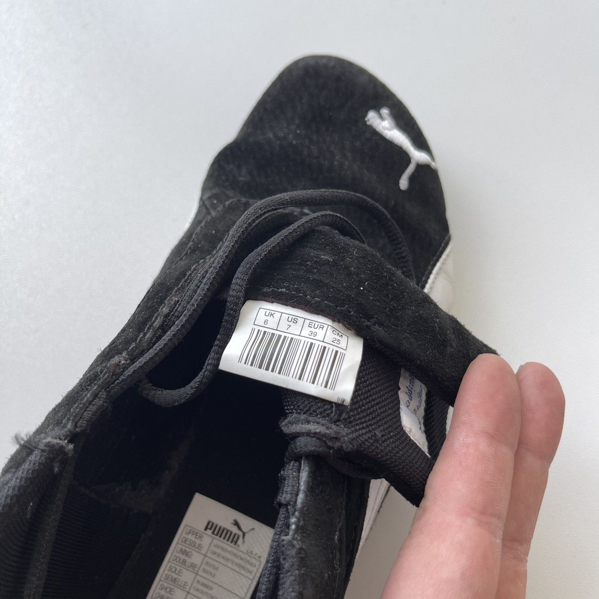 Puma × Vintage Puma Speed Cat 2006 OG Vintage Sneakers Black/White Rare Size US 7 / EU 40 - 9 Thumbnail