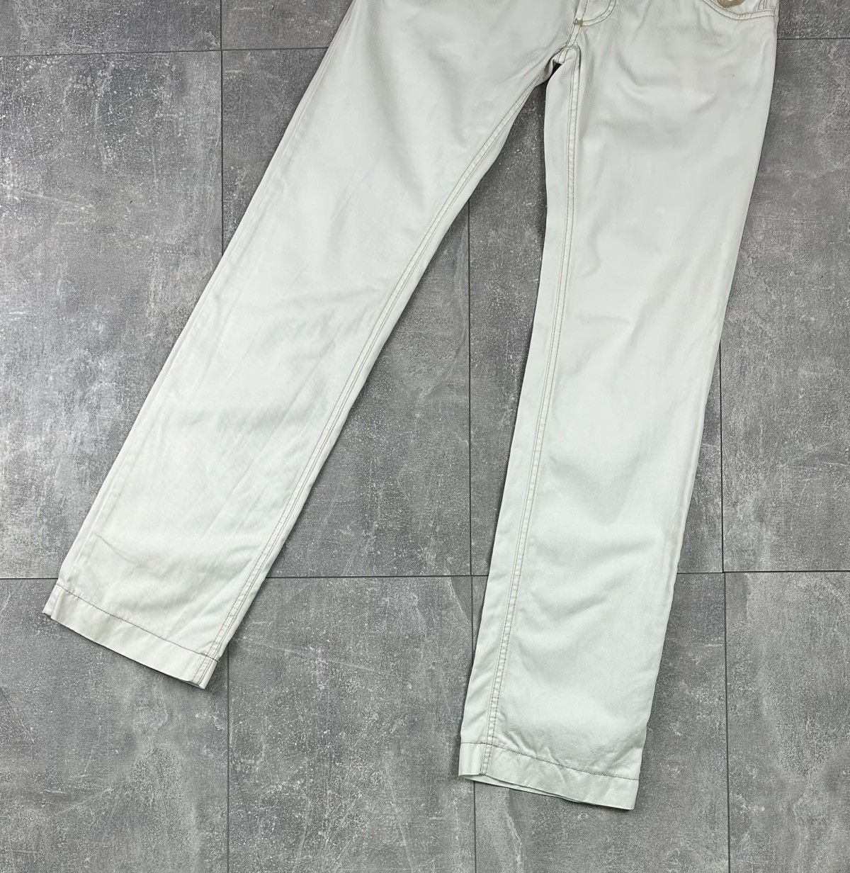 Dolce & Gabbana Dolce & Gabbana Logo Women’s Luxury White Jeans Size 28" / US 6 / IT 42 - 3 Thumbnail