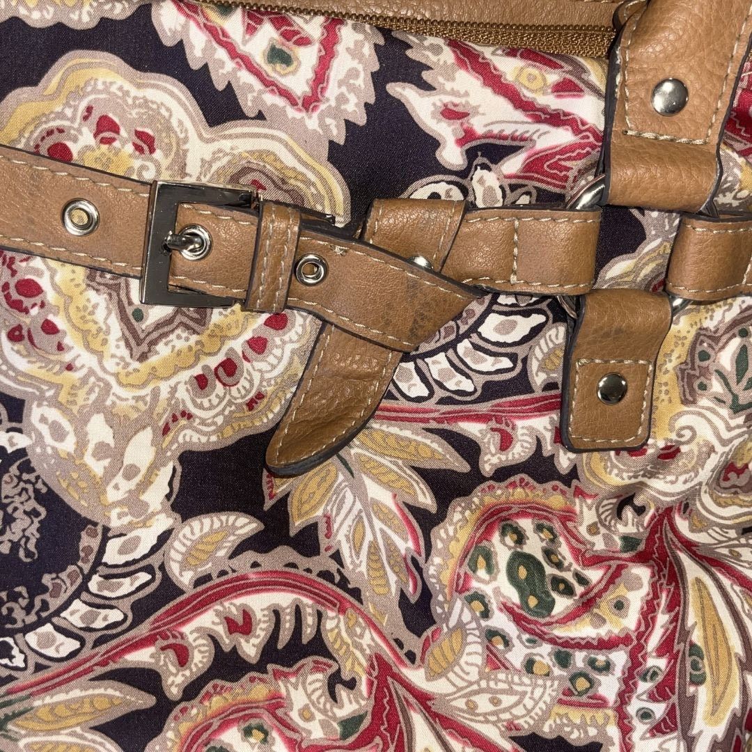 Croft & Barrow Paisley Tapestry Shoulder Bag Faux Leather Tim Western Boho Size ONE SIZE - 7 Thumbnail