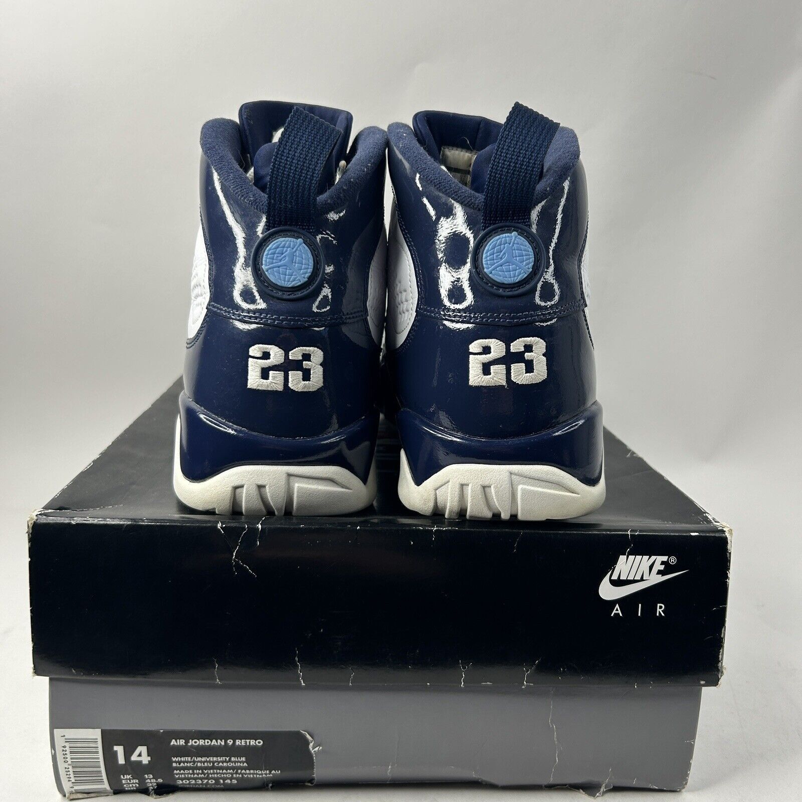 Nike Nike Shoes Air Jordan 9 Retro OG “UNC/Pearl Blue” 2024 Size US 14 / EU 47 - 5 Thumbnail
