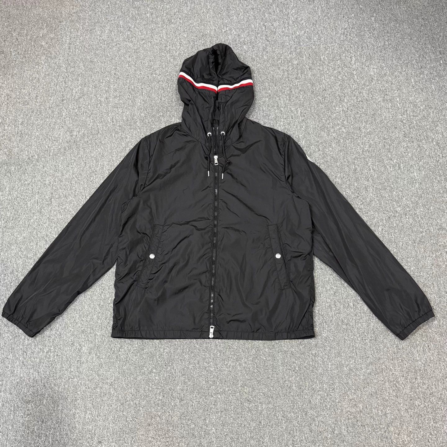 Moncler-Black-Hood-Stripe-Arm-Logo-Nylon-Jacket-5