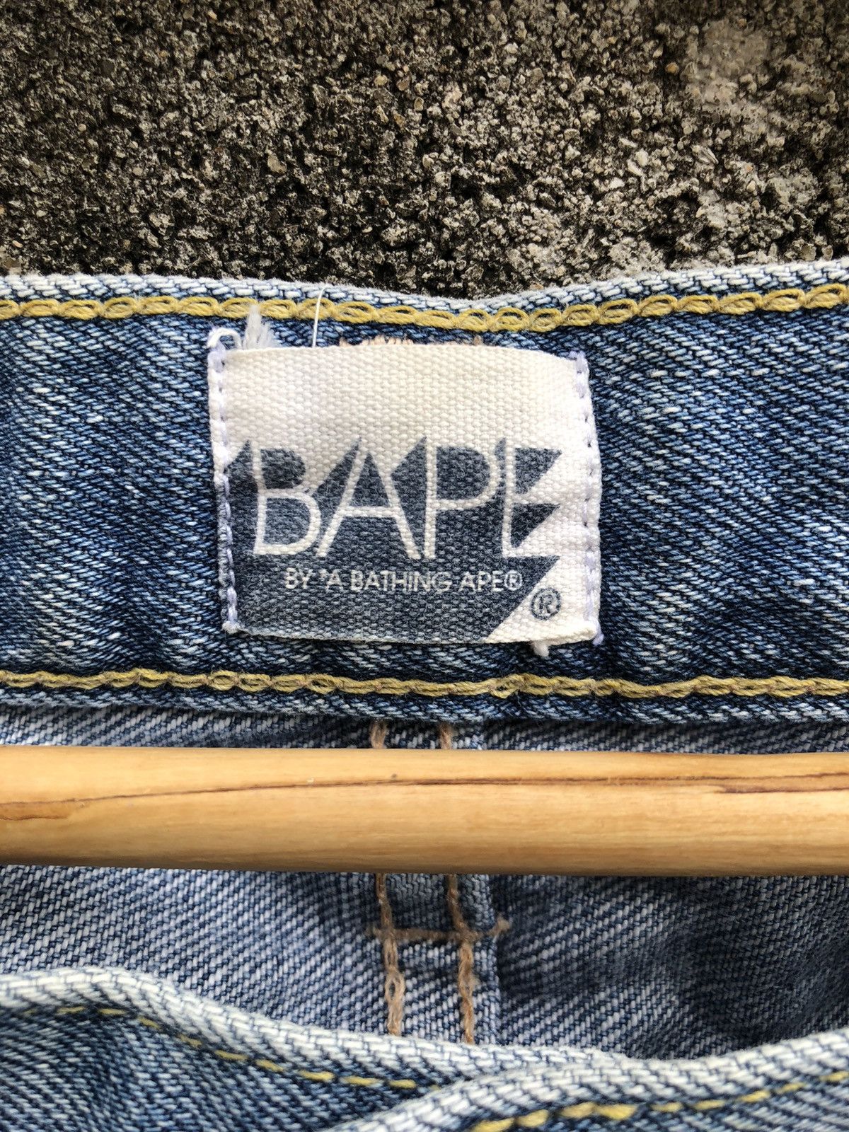 Bape vintage OG Bape A Bathing Ape Denim Jeans Size US 32 / EU 48 - 3 Thumbnail