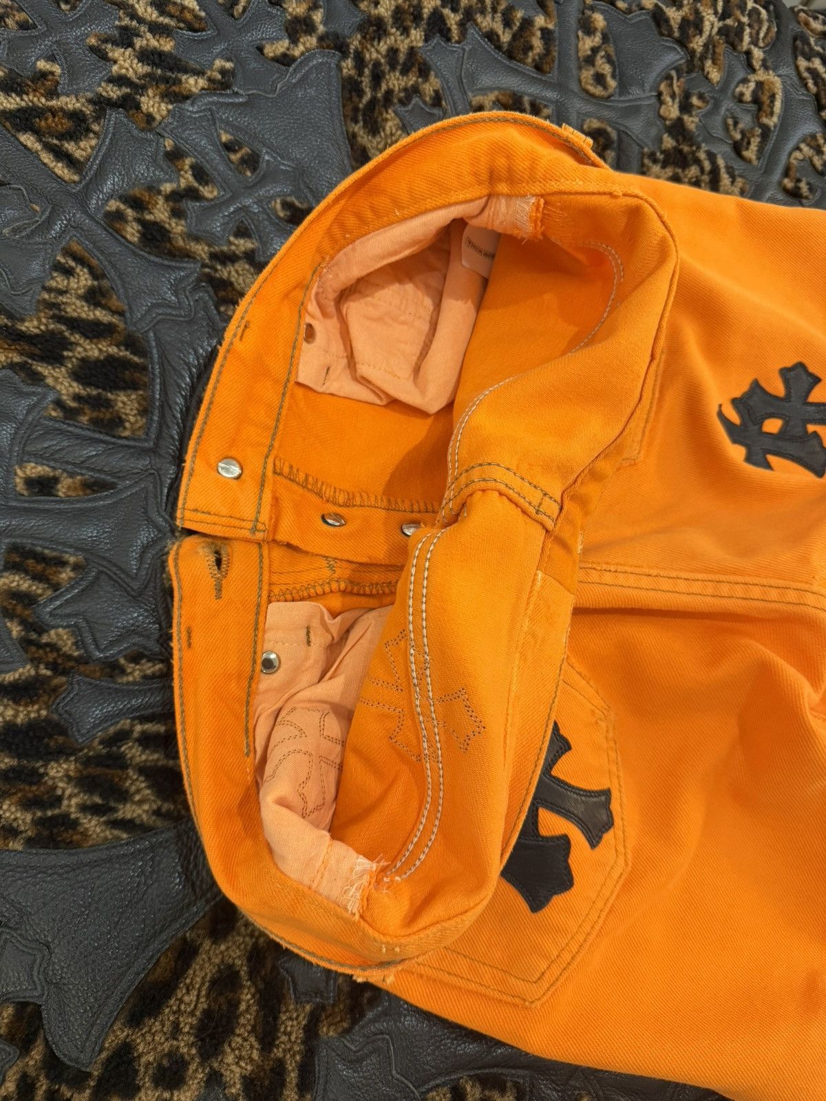 Chrome Hearts Chrome Hearts 2017 Virgil orange Levi Cross patch Jeans Size US 28 / EU 44 - 16 Thumbnail