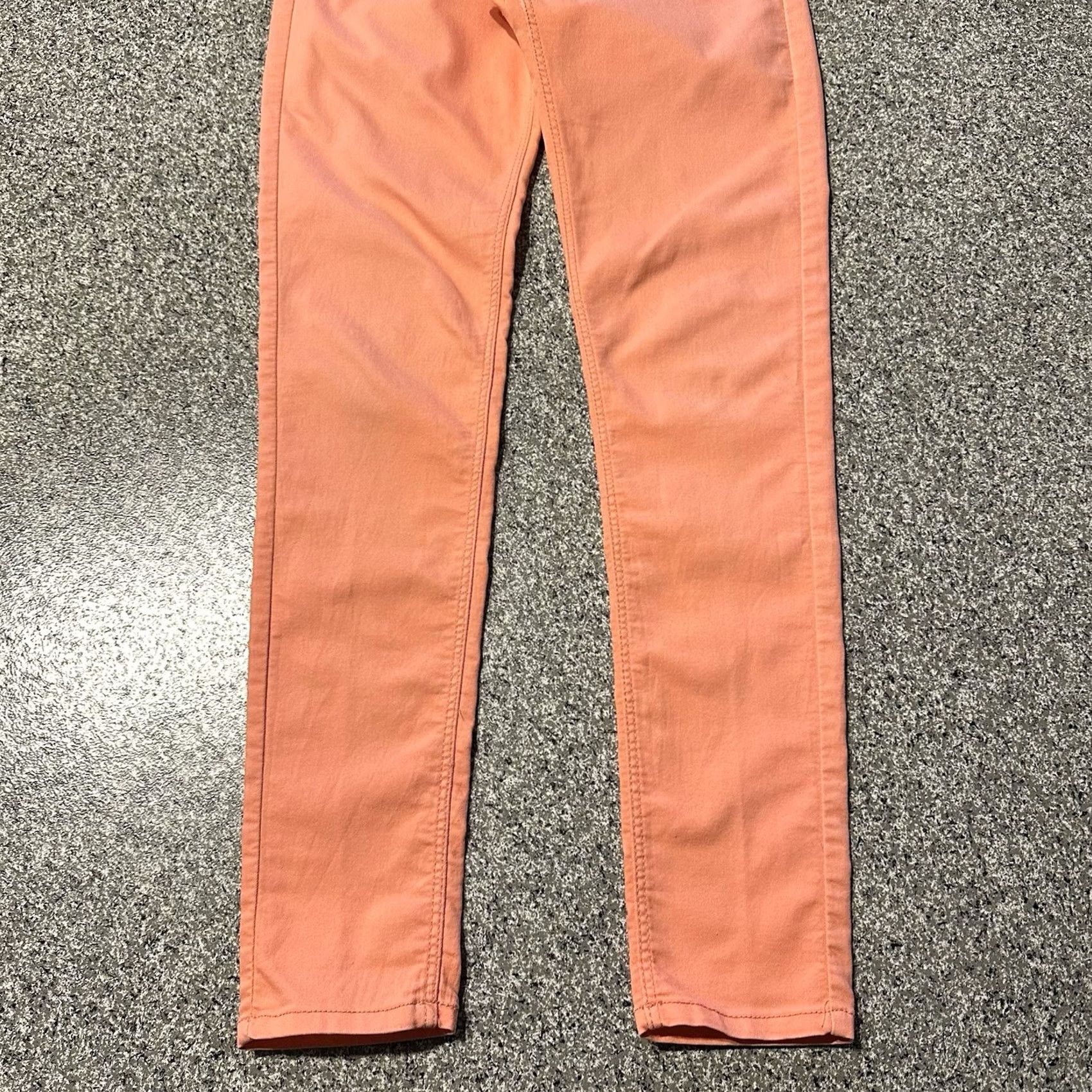 H&M H&M Pants Womens 6 Jegging Skinny Mid Rise Stretch Peach Orange 26x29 Front Button Zip Casual Size 26" / US 2 / IT 38 - 3 Thumbnail