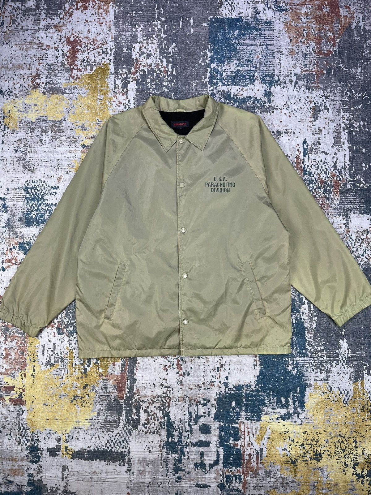 Vintage Vintage Redskins USA Parachuting Div Coach Jacket Size US L / EU 52-54 / 3 - 1 Thumbnail