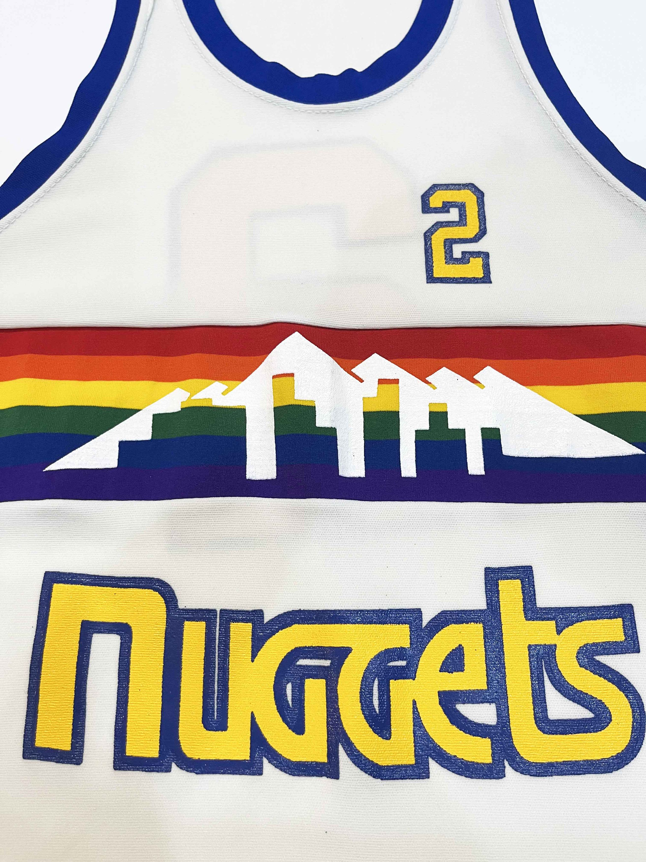 Other Vintage Sand Knit NBA Denver Nuggets ALEX ENGLISH #2 Jersey Size US L / EU 52-54 / 3 - 2 Thumbnail