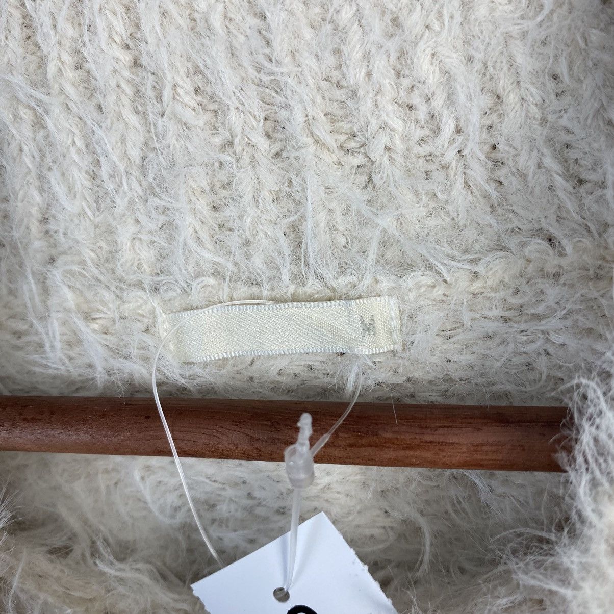 Homespun Knitwear DL GU White Mohair fur shaggy Knitwear #C1099 Size M / US 6-8 / IT 42-44 - 9 Thumbnail
