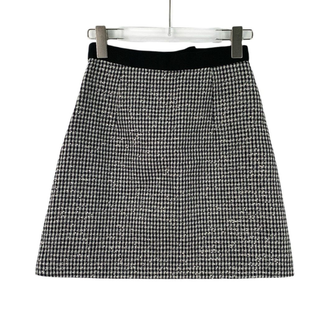 Miu Miu Miu Miu Black Bow Wool Casual Woven Sequin Halter Dress Size 25" / US 0 / IT 36 - 2 Thumbnail