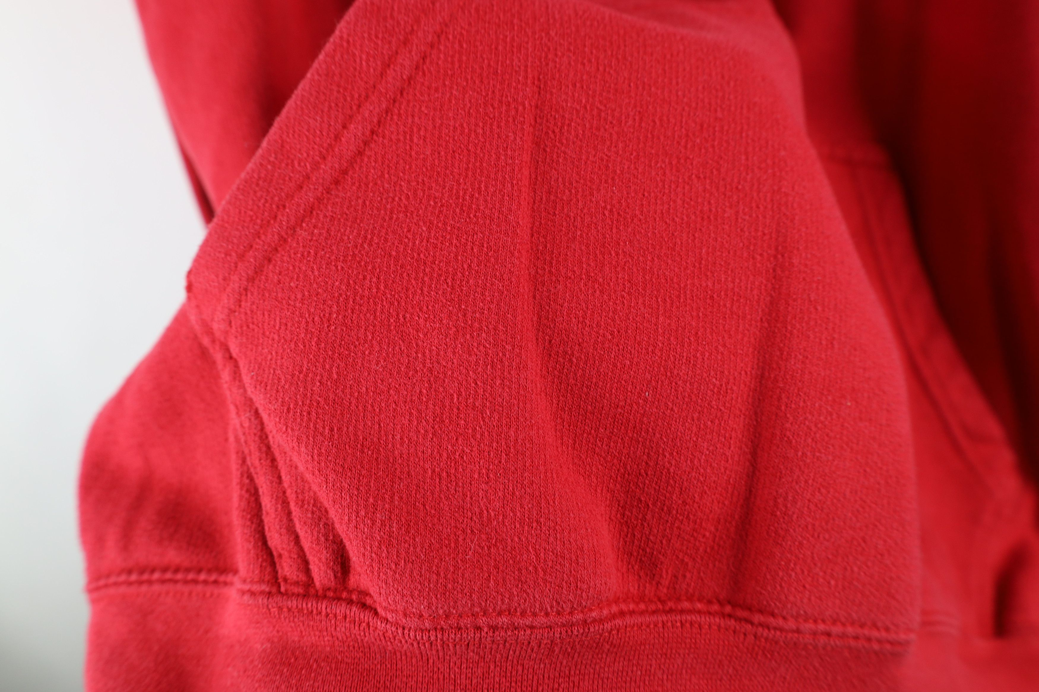 Vintage Vintage 90s Streetwear Hawaii HI Hoodie Sweatshirt Red Size US XL / EU 56 / 4 - 8 Thumbnail