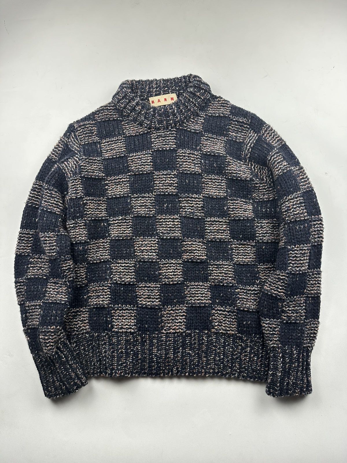 Marni Marni checkerboard knit sweater Size S / US 4 / IT 40 - 1 Thumbnail