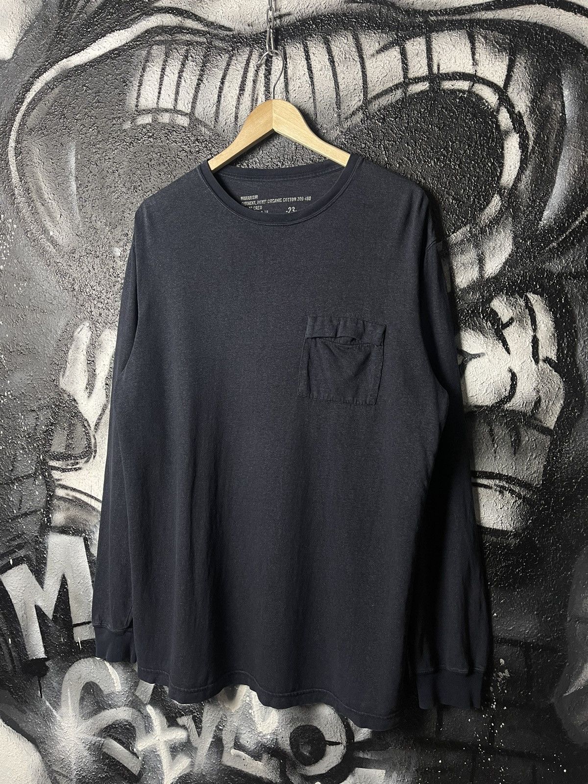 Maharishi Maharishi Hemp Organic Cotton L/S Pocket T-Shirt Men’s Size US L / EU 52-54 / 3 - 1 Thumbnail
