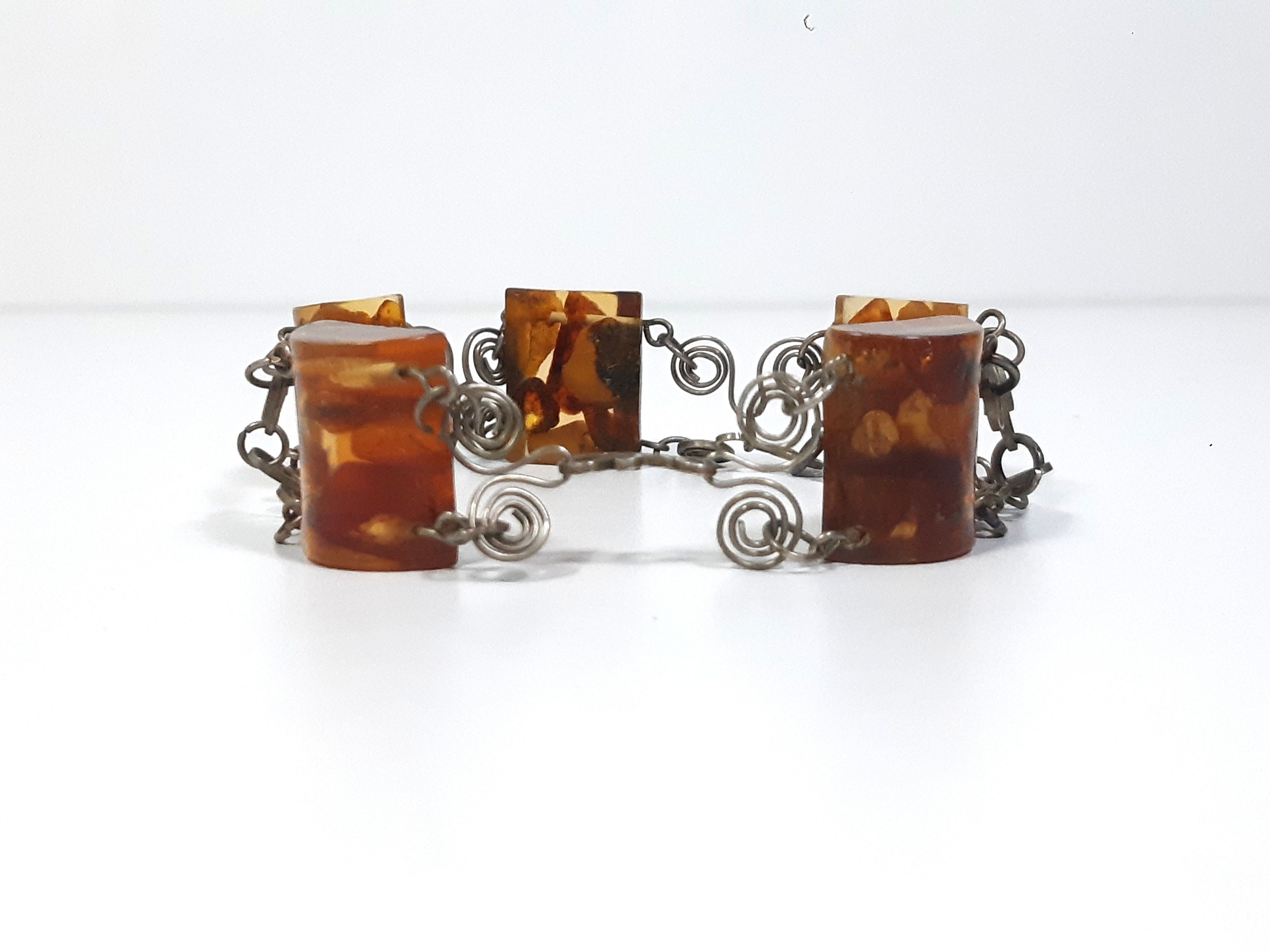 Other Antique bracelet amber / silver 835 Size ONE SIZE - 6 Thumbnail