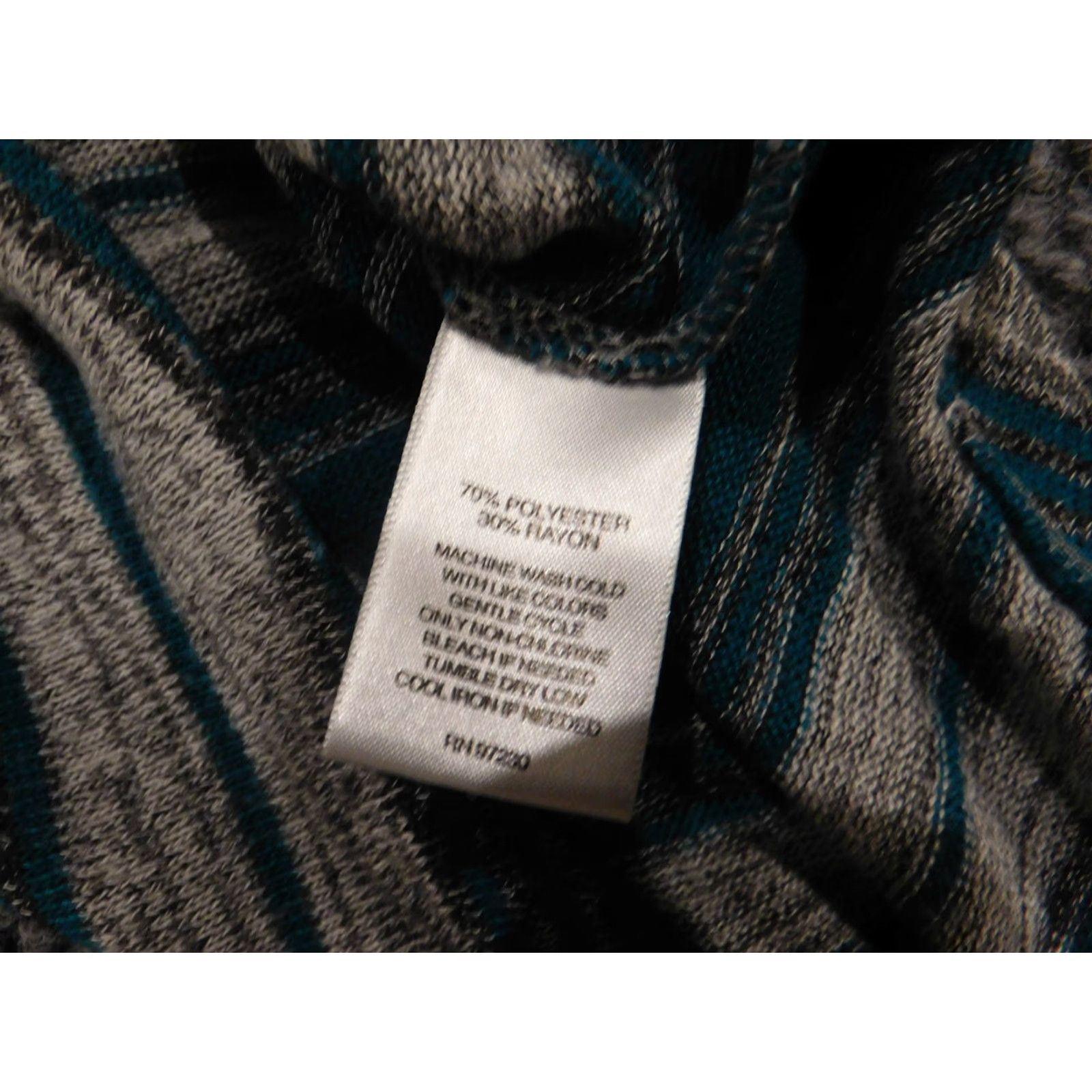 Vintage Signature Blouse Women 1X Green Striped Knit Raglan Long Sleeve Collared Pocket Modern 1X Plus Viscose Shirt Basic Casual Shirt Mens Womens Size XL / US 12-14 / IT 48-50 - 7 Thumbnail