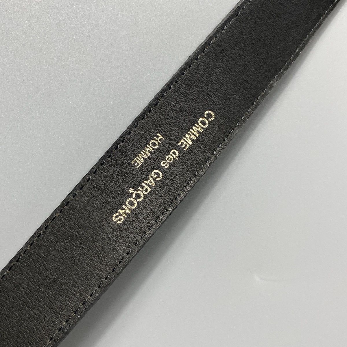 Comme des Garcons Homme Black Leather Buckle Belt Size ONE SIZE - 8 Thumbnail