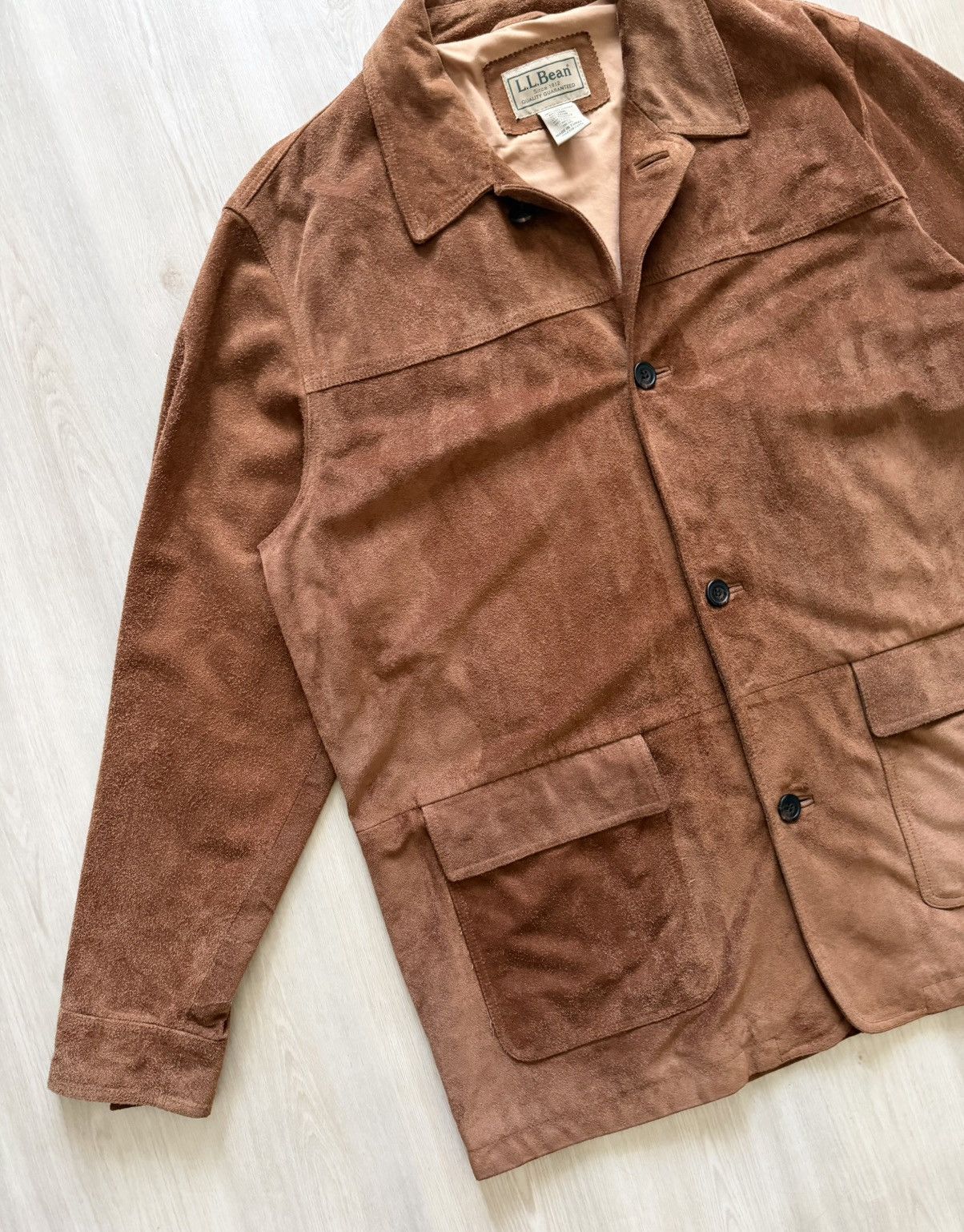 Vintage Vintage LL Bean Suede Leather Jacket Sz 2XL TALL Barn Chore Size US XXL / EU 58 / 5 - 4 Thumbnail