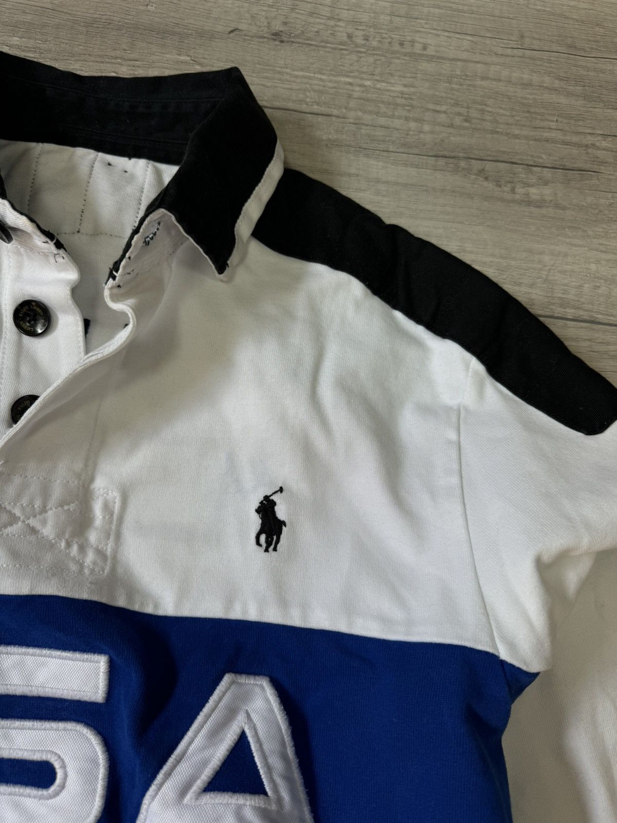 Polo Ralph Lauren Ralph Lauren Long Sleeve Polo USA Spell Out Big Logo Rare Size US M / EU 48-50 / 2 - 8 Thumbnail
