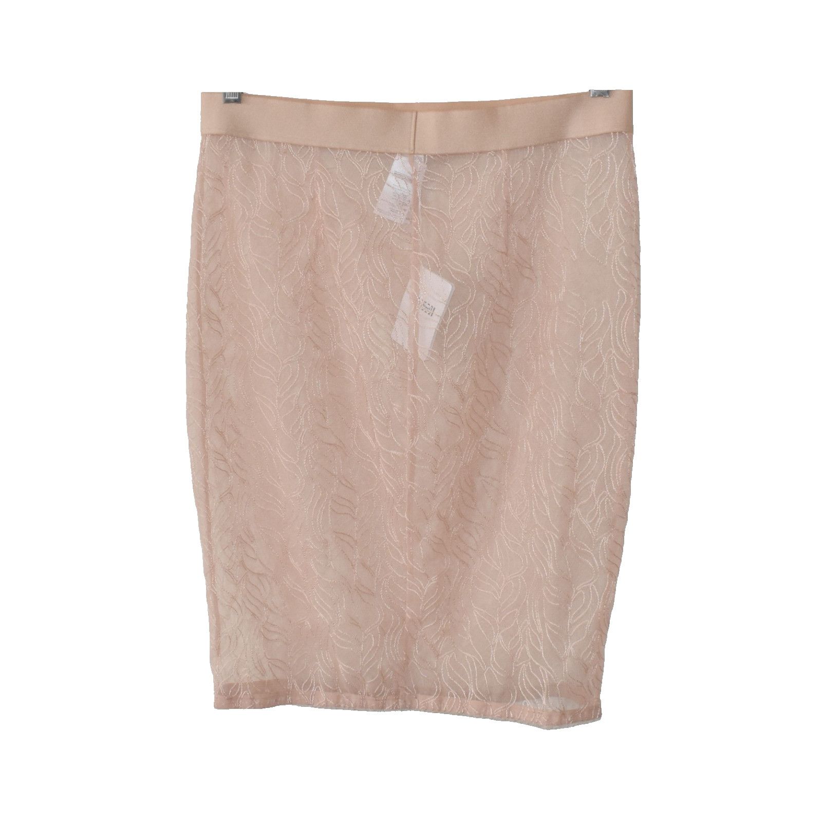Wolford A4 NWT WOLFORD Transparent Dusty Coral Leafage Skirt Size L Size 32" / US 10 / IT 46 - 2 Thumbnail