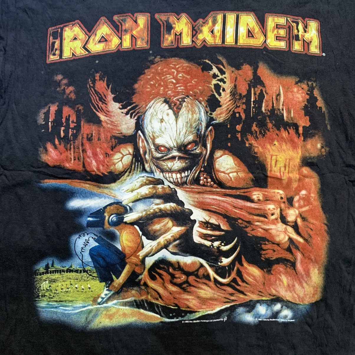 Band Tees × Iron Maiden × Vintage Iron Maiden Virtual XI 1998 Tee Size US XL / EU 56 / 4 - 3 Thumbnail