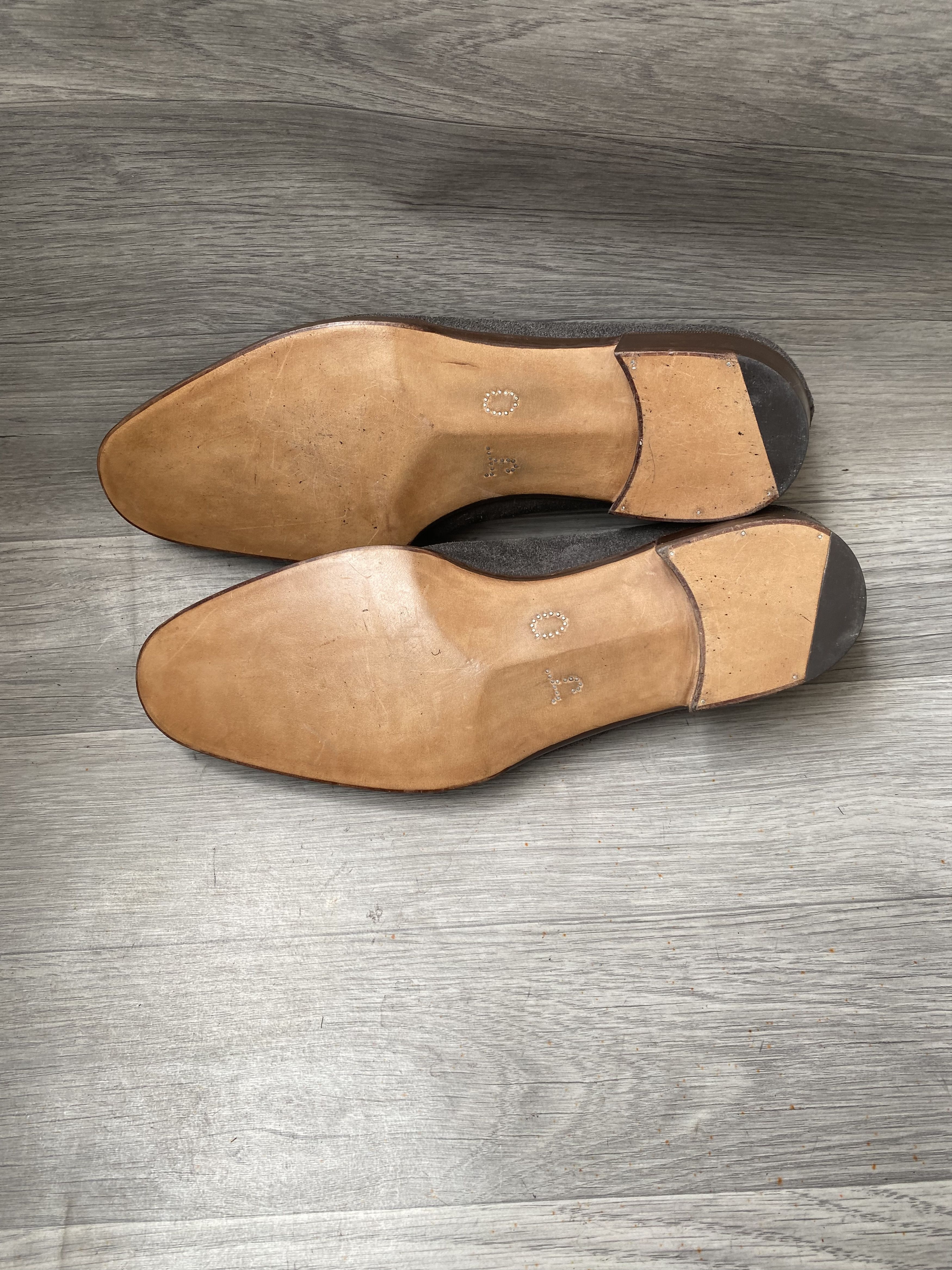 George Cleverley George cleverly grey suede slip on suede shoes sz uk 8.5 Size US 9.5 / EU 42-43 - 12 Thumbnail