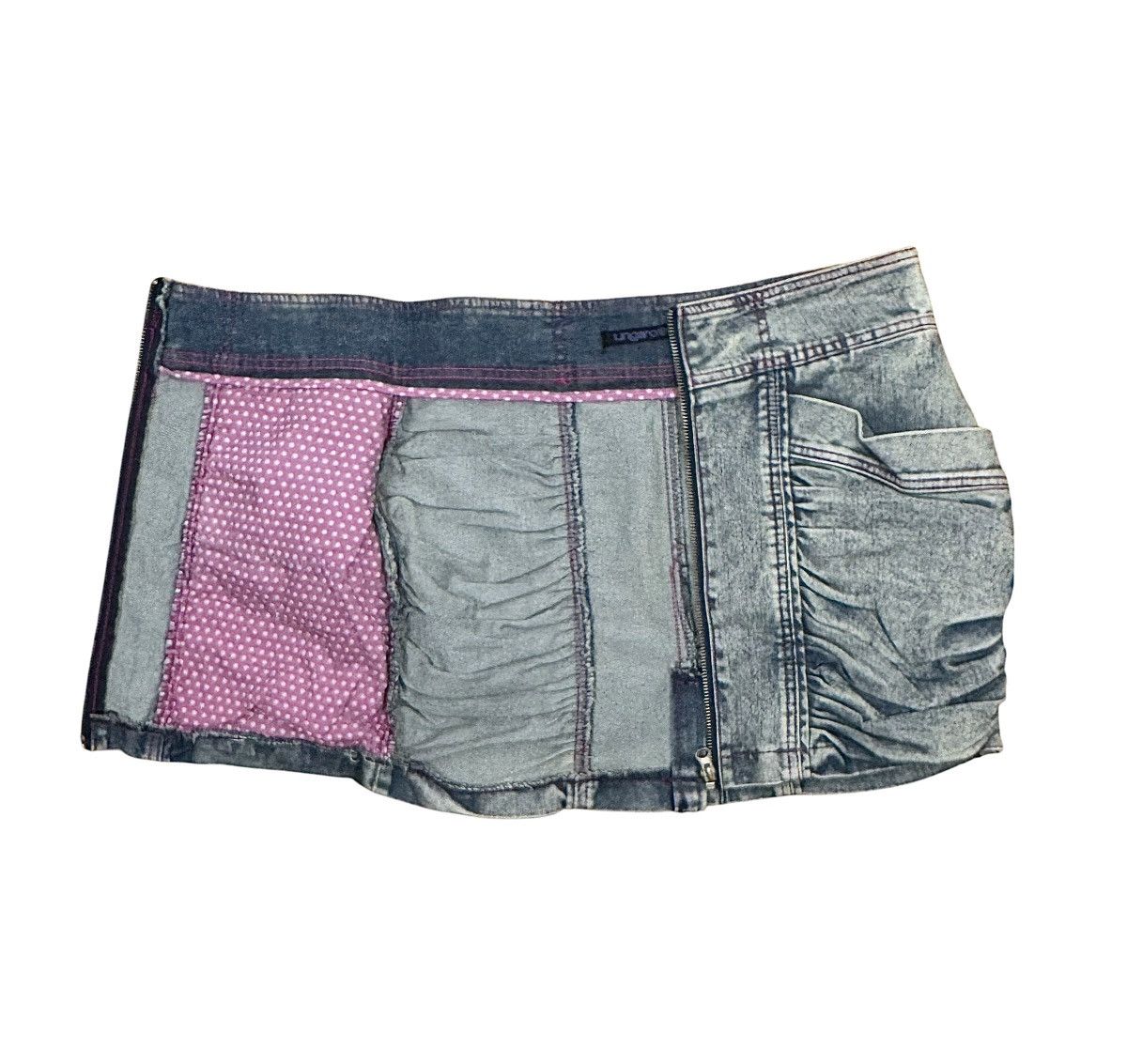 Other Ungaro Fever Denim Mini Skirt FullZip Garment Dyed size 40 Size 27" / US 4 / IT 40 - 10 Thumbnail