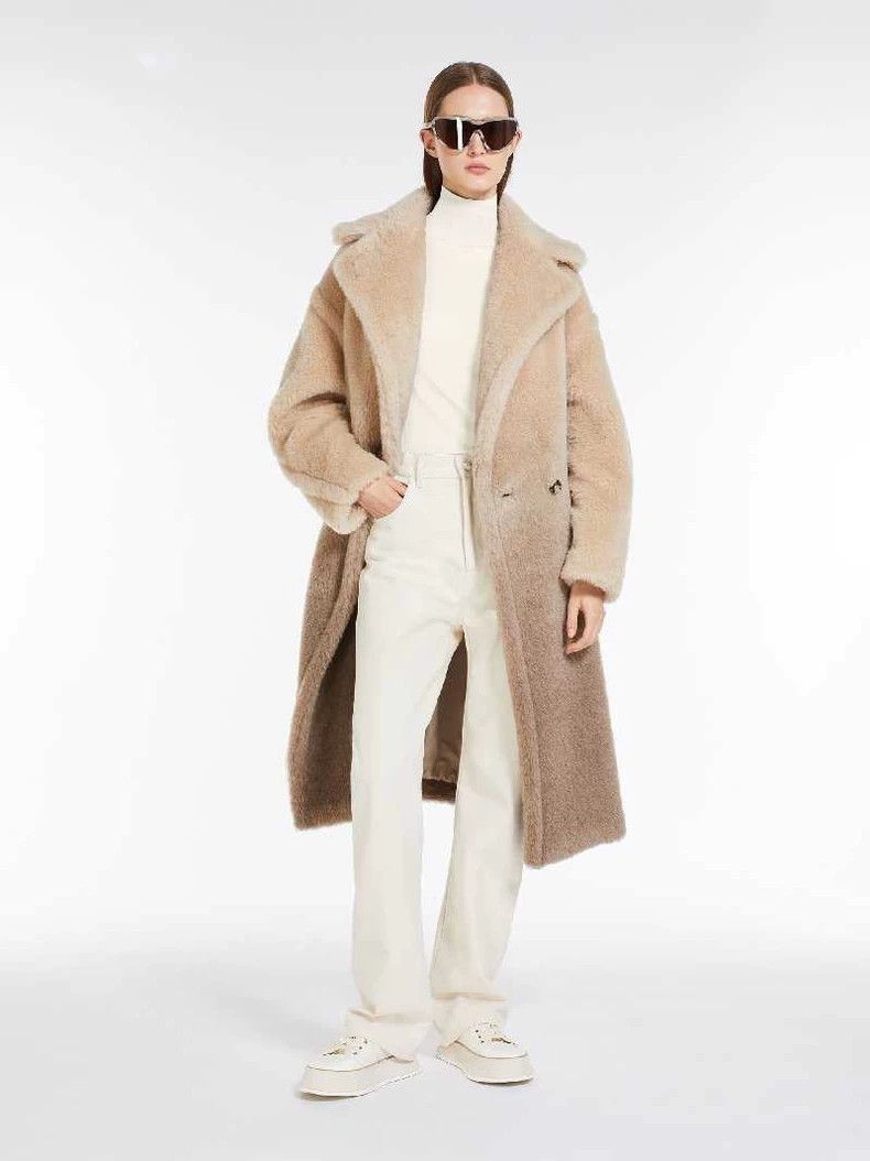 Max Mara Max Mara Solid color gradient double-breasted coat Size S / US 4 / IT 40 - 3 Thumbnail