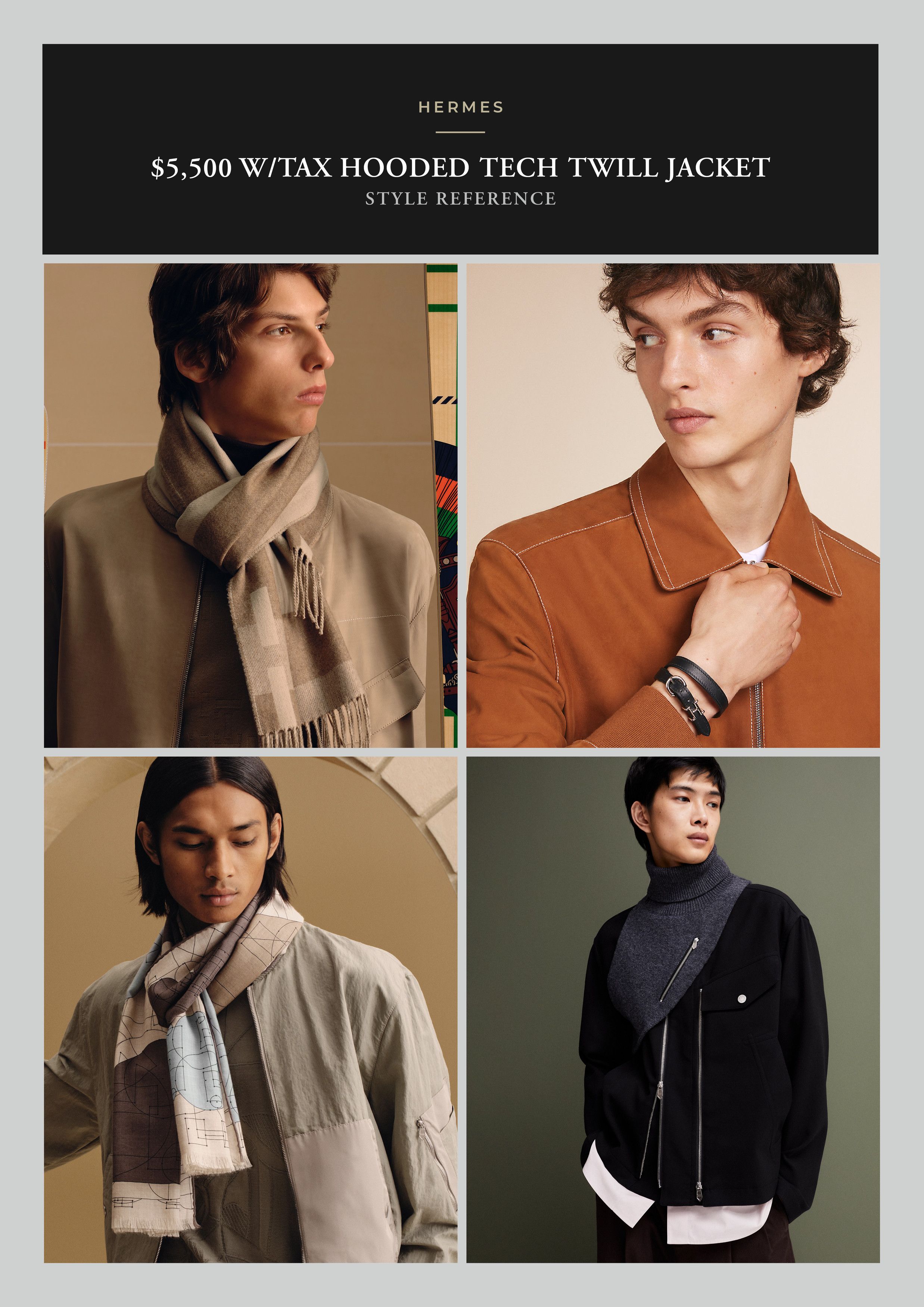 Hermes Best Dressed Rare $5,500 w/tax Hooded Tech Twill Jacket Size US M / EU 48-50 / 2 - 12 Thumbnail