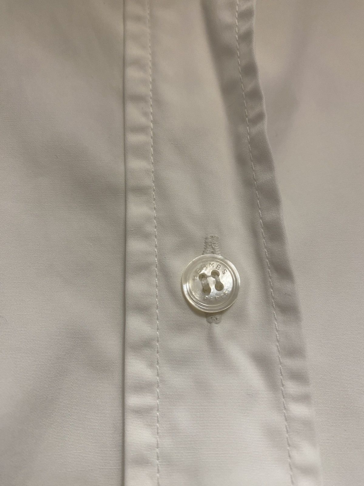 Hermes Luxury hermes long white dress with collar Size L / US 10 / IT 46 - 6 Thumbnail