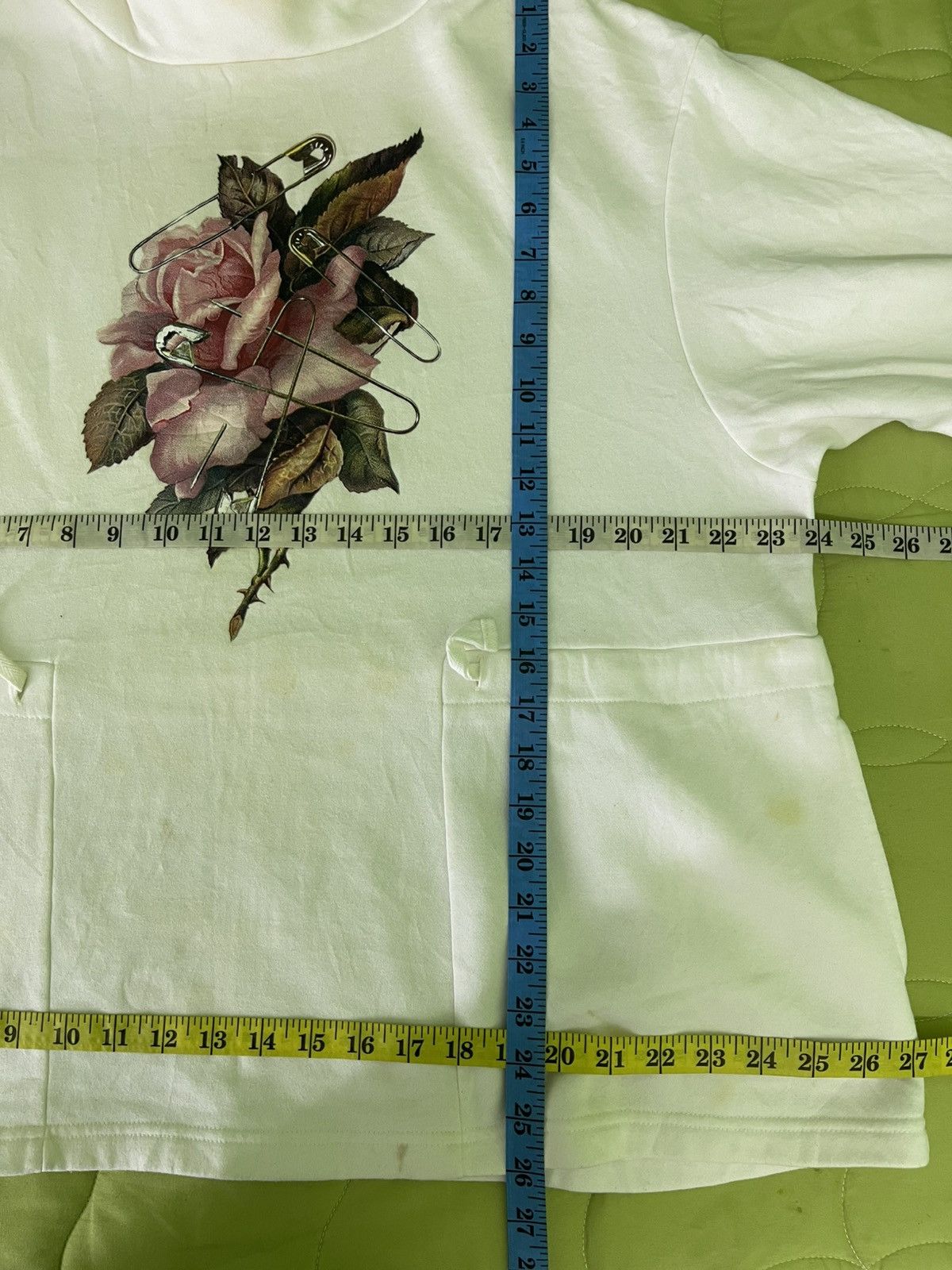 GU × Undercover GU x Undercover hoodie with a rose and safety pin hoodie Size M / US 6-8 / IT 42-44 - 12 Thumbnail