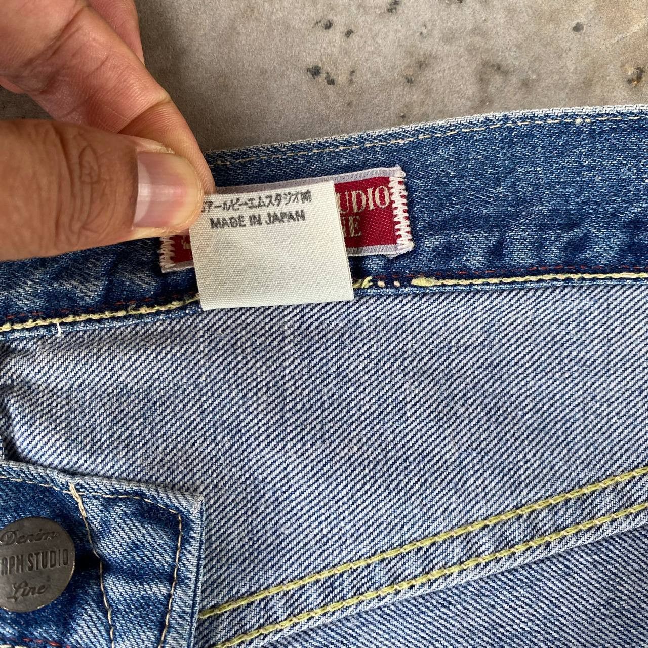 45rpm VINTAGE 90S 45RPM DENIM BLUEWASH STRAIGHT LEG Size US 30 / EU 46 - 12 Thumbnail