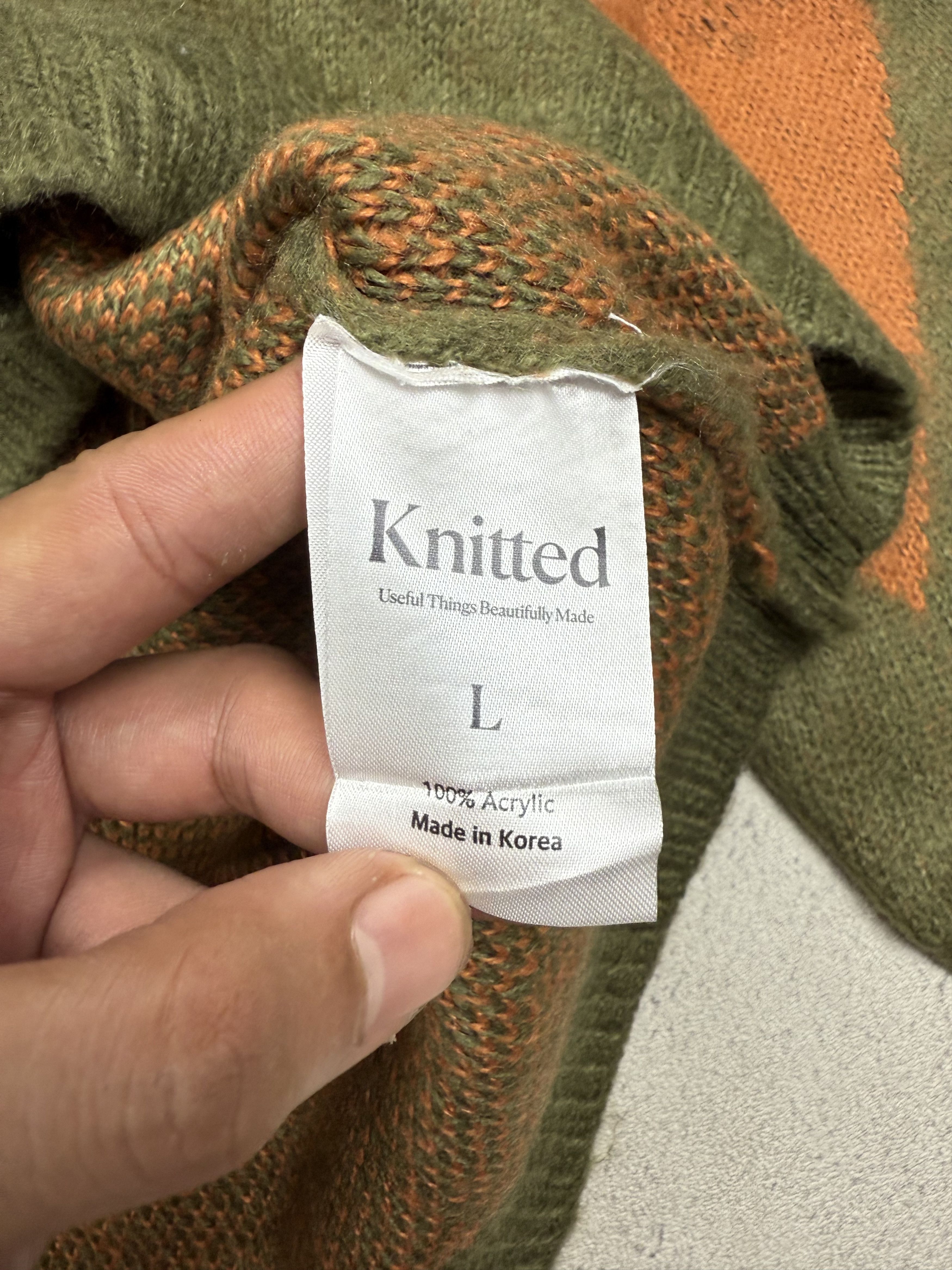 Japanese Brand Vintage Style Oversized Argyle Knit Sweater Retro Diamond Size US L / EU 52-54 / 3 - 6 Thumbnail