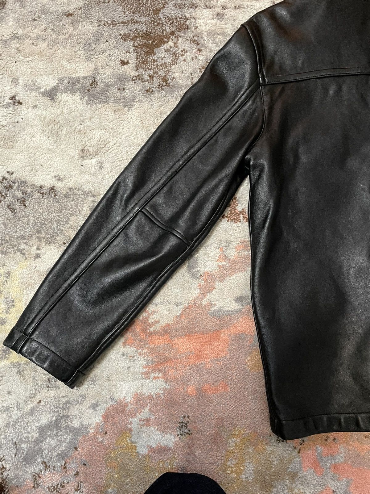 J.Crew J. Crew Black Leather Jacket Size US S / EU 44-46 / 1 - 4 Thumbnail