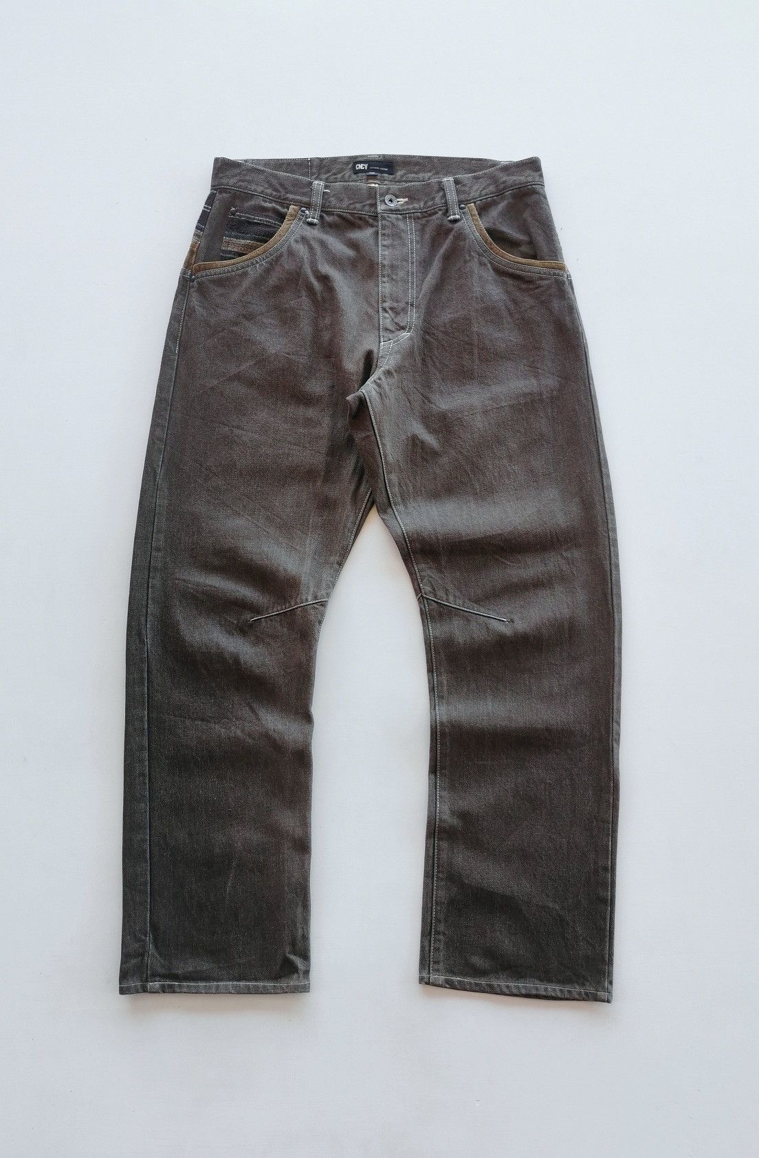 Kapital Concave Attempt Japan Brown Denim Jeans Size US 34 / EU 50 - 5 Thumbnail