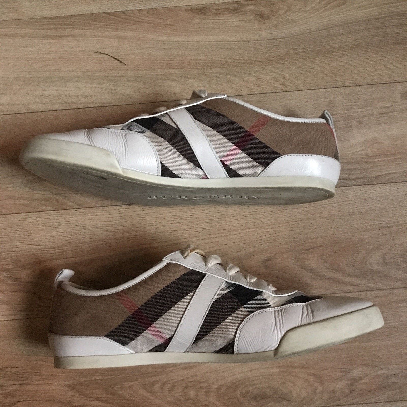 Burberry BURBERRY SHOES SNEAKERS WOMEN'S Nova check Canvas Leather Size US 9 / IT 39 - 1 Thumbnail