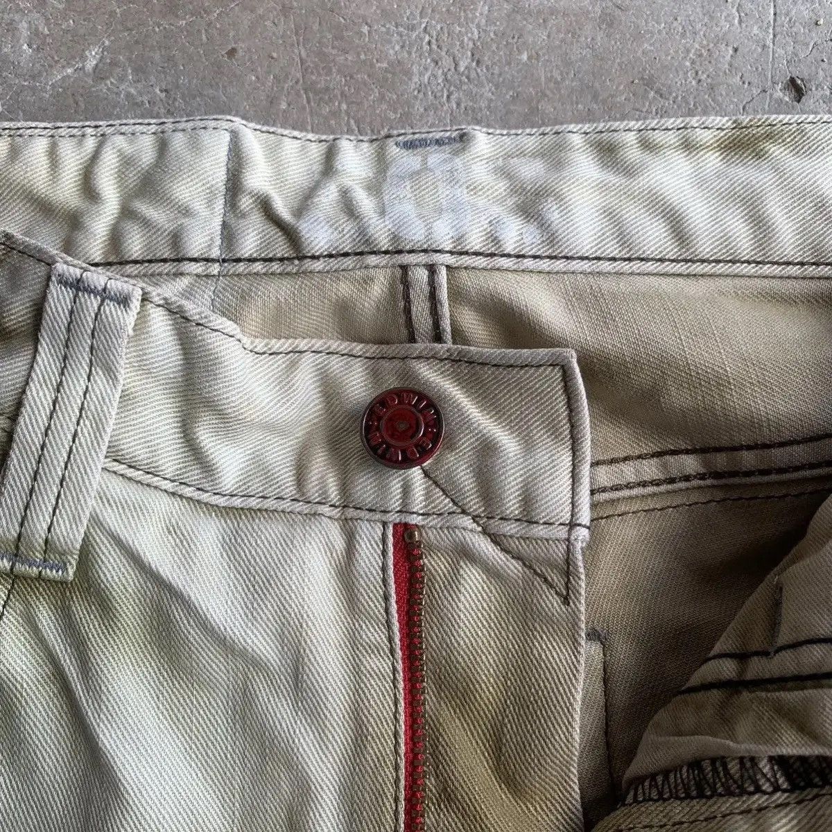 Kapital 💥 DESTROYED! Edwin 503 x Blue Trip Jeans Rugged Faded Pants Size US 29 - 11 Thumbnail