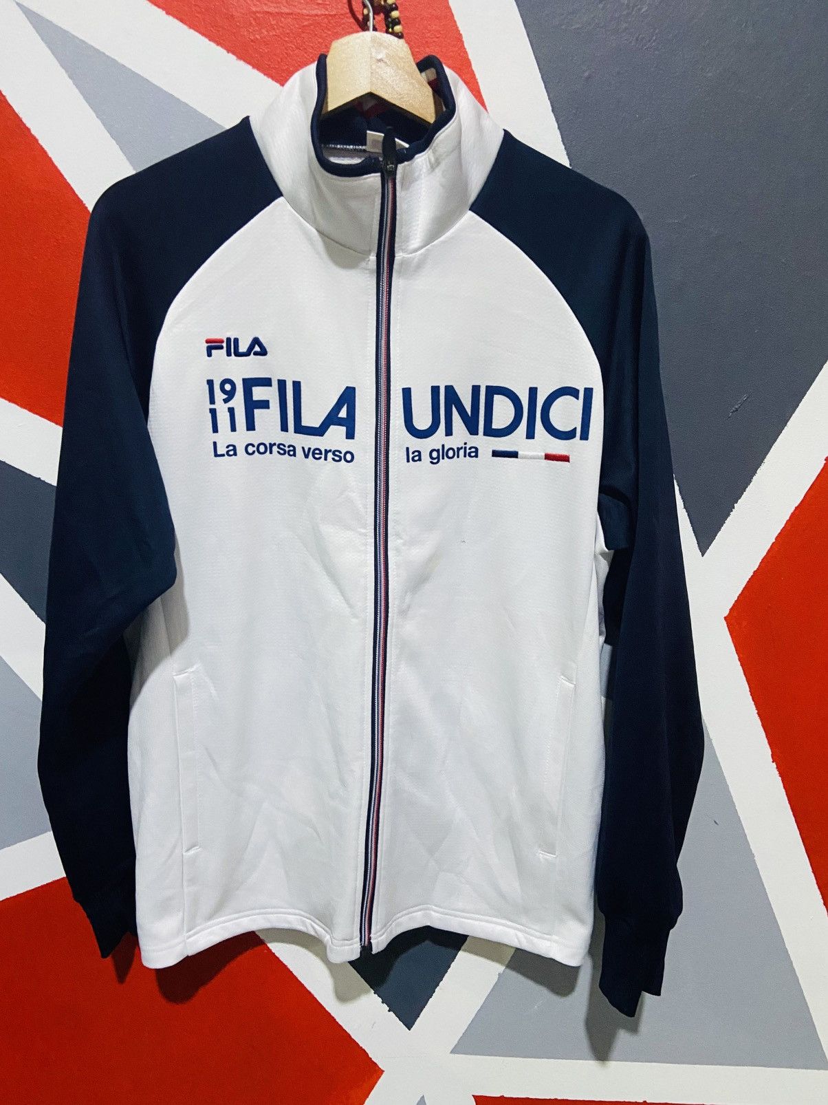 Fila Fila Zip Up Sweater Size US L / EU 52-54 / 3 - 1 Thumbnail