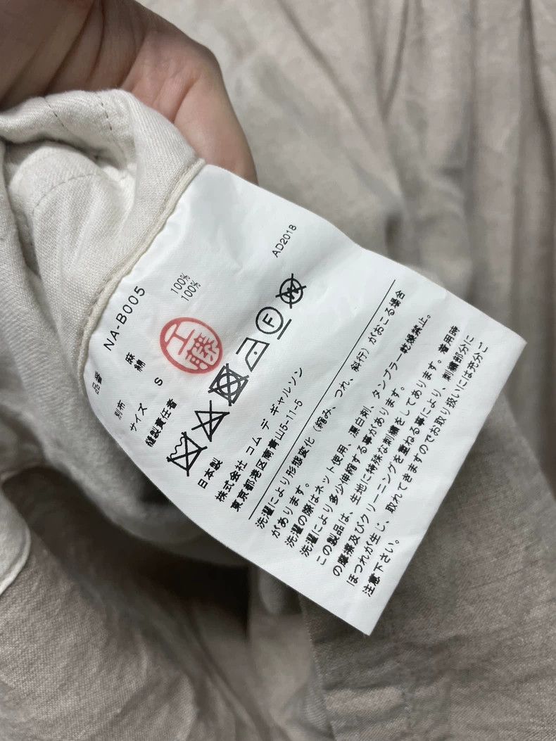 Comme des Garcons Comme Des Garcons Long Sleeve Shirt and Top with Linen wit Size S / US 4 / IT 40 - 8 Thumbnail