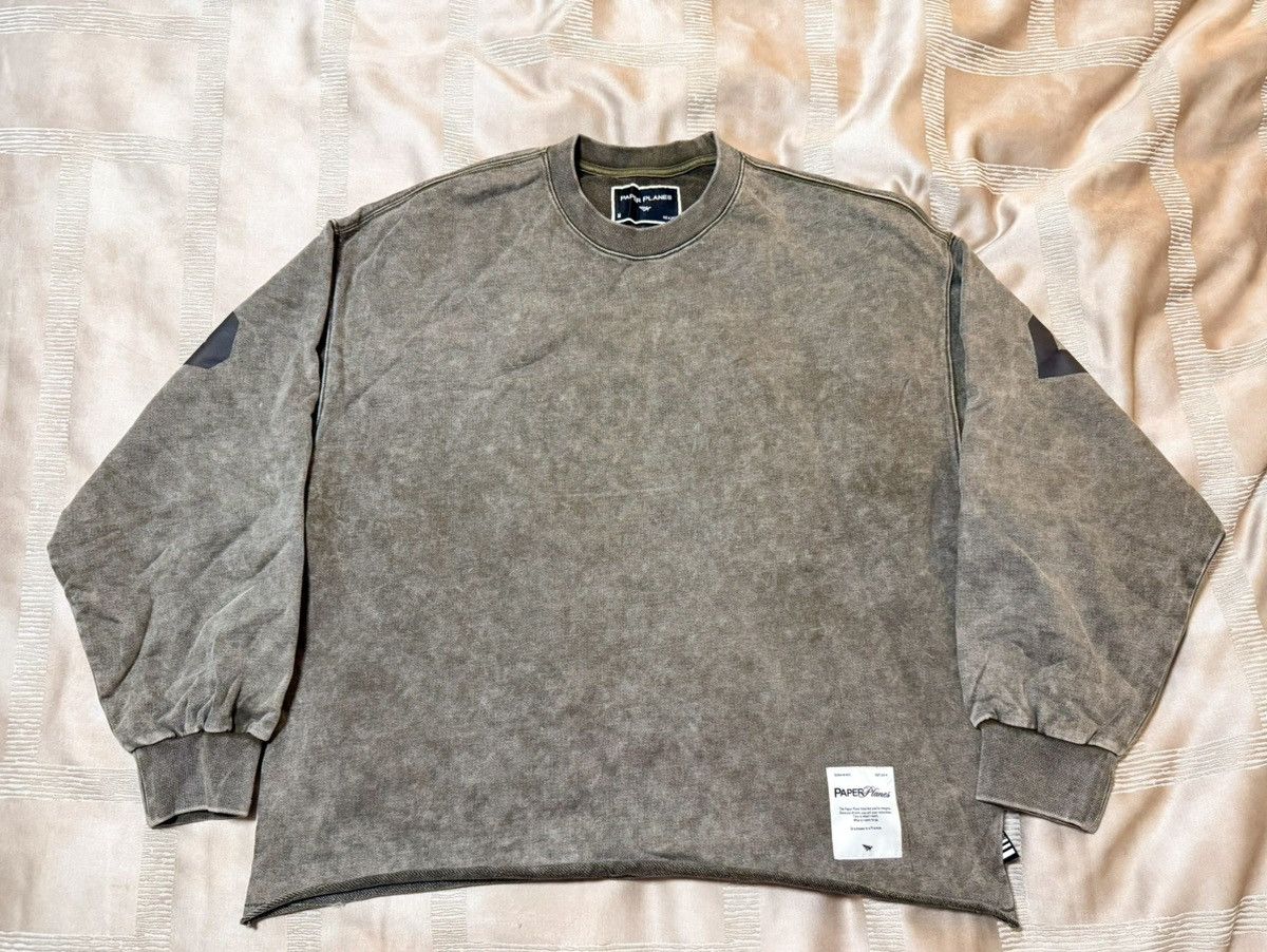 Paper Planes NWOT PAPER PLANES SNOW WASH OPEN BOTTOM CREWNECK Size US M / EU 48-50 / 2 - 2 Thumbnail