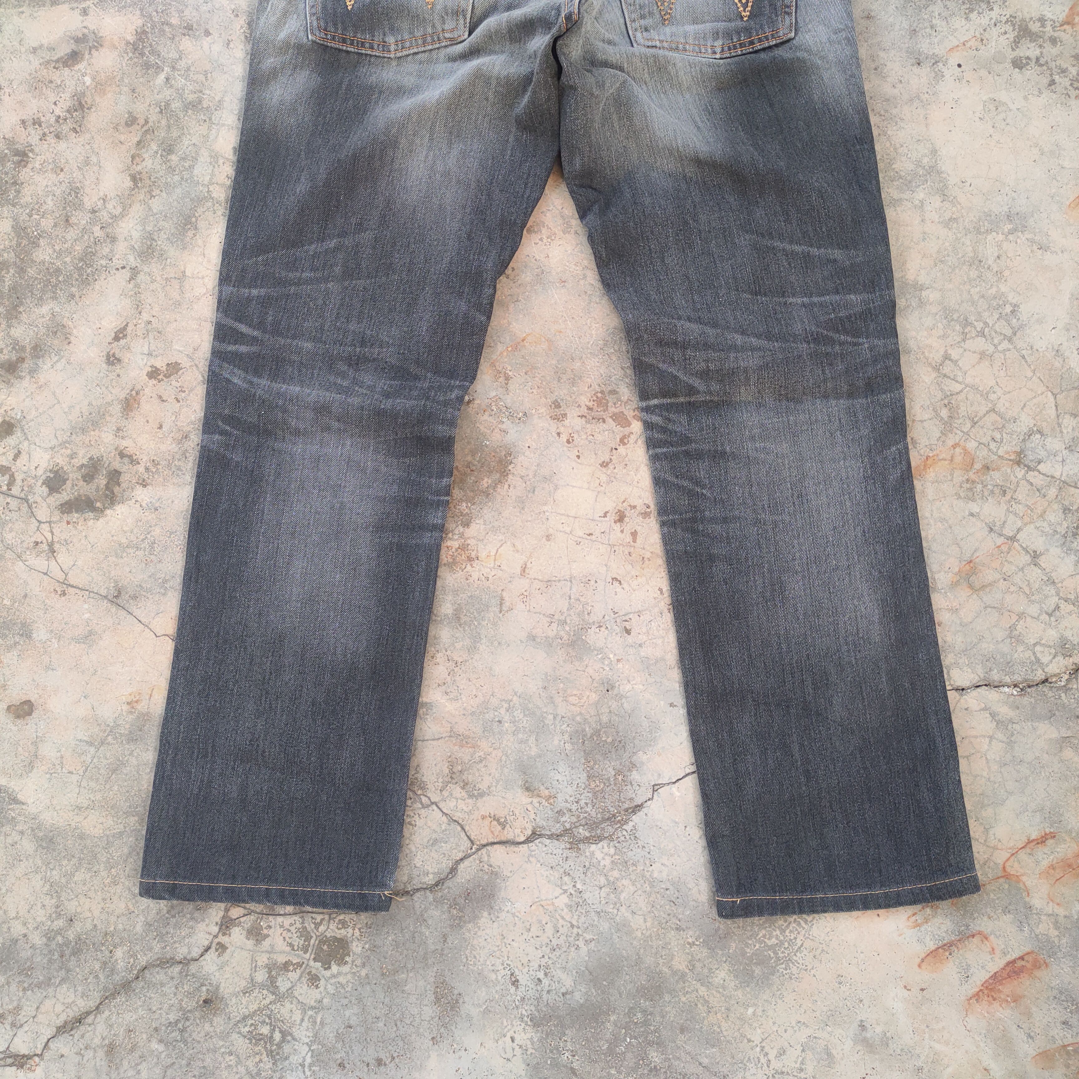 Edwin × Vintage W33 VINTAGE EDWIN FADED BLACK DISTRESSED JEANS PANTS Size US 33 - 10 Thumbnail