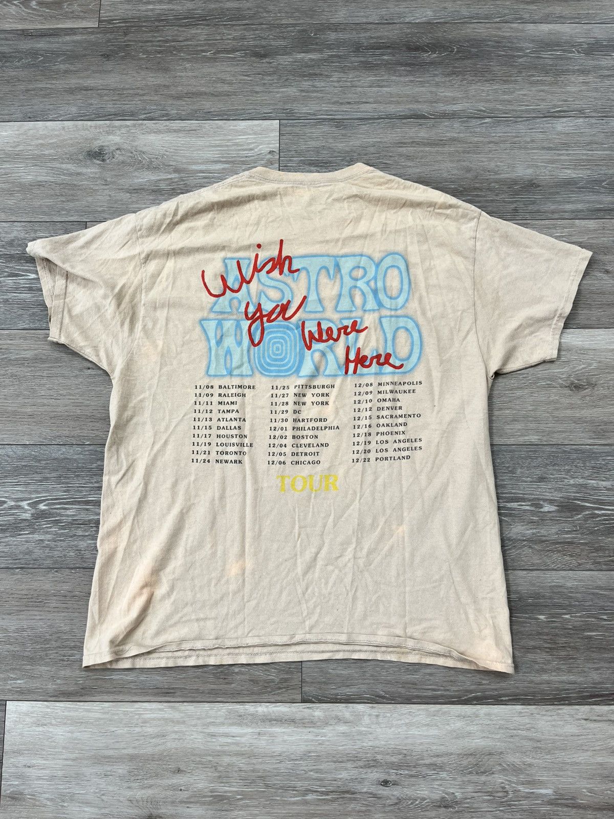 Travis Scott Travis Scott Sicko Mode Lightning Astroworld Tour T-Shirt Size US L / EU 52-54 / 3 - 6 Thumbnail