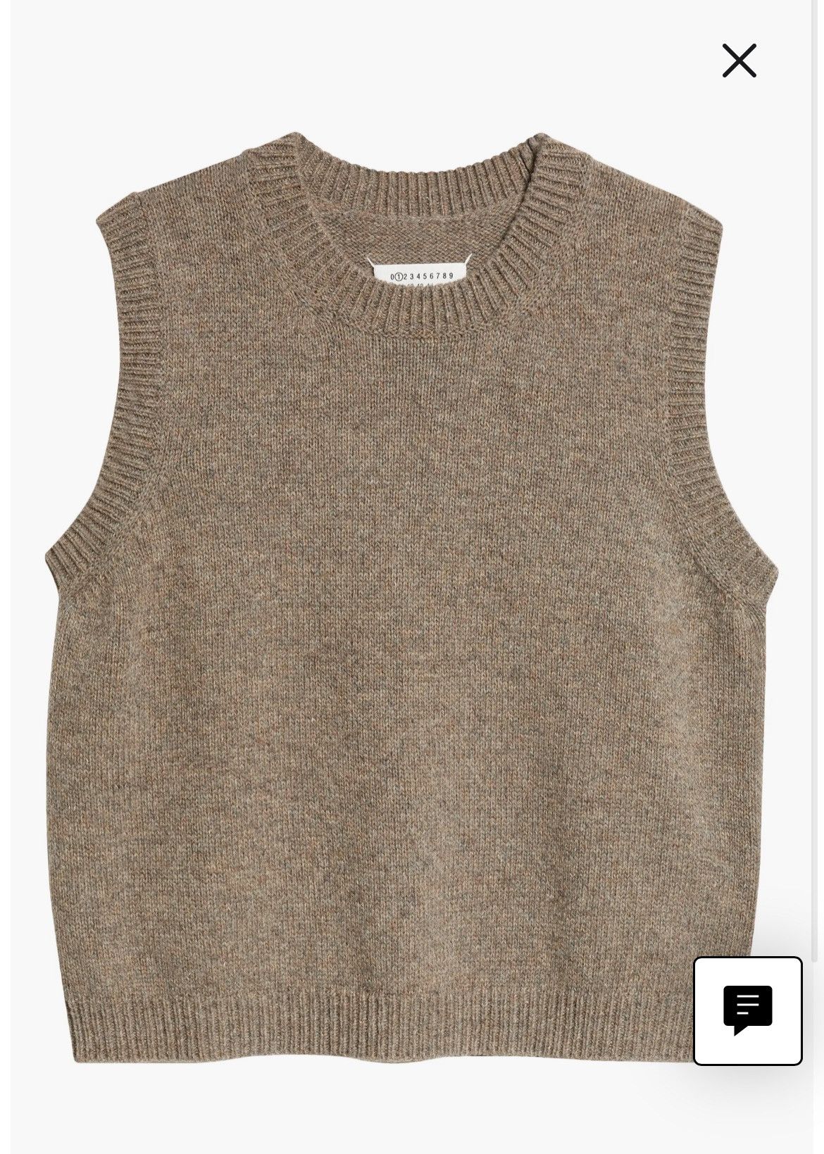 Maison Margiela NEW L Marled Wool Crewneck Sweater Vest Knit Soft Size US L / EU 52-54 / 3 - 6 Thumbnail