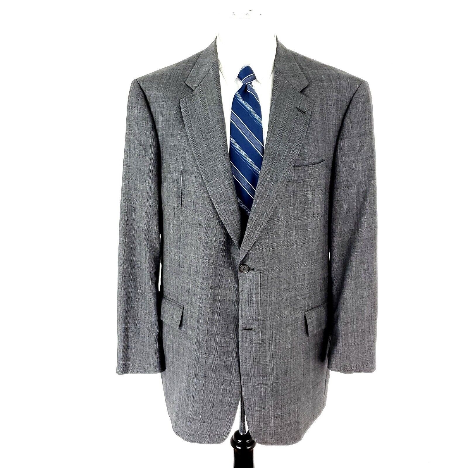 Hart Schaffner Marx Hart Schaffner Marx Gold Trumpeter Wool 2 Button Blazer 44L Size 44L - 3 Thumbnail