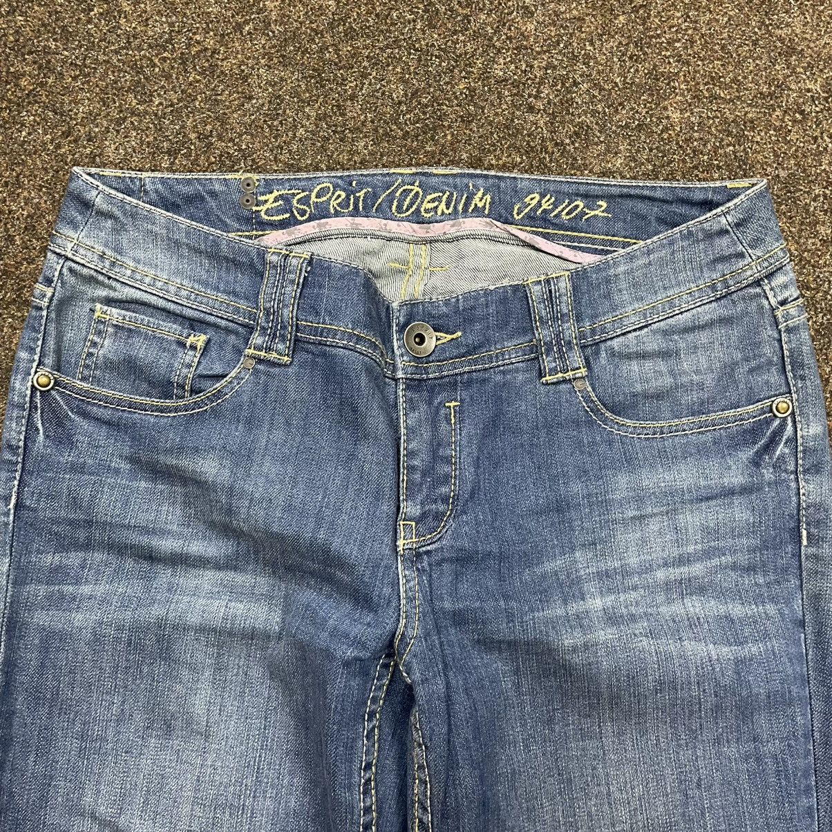Vintage Y2K Wide Leg Baggy Jeans Faded Bootcut Skate Streetwear Logo Size 32" / US 10 / IT 46 - 4 Thumbnail