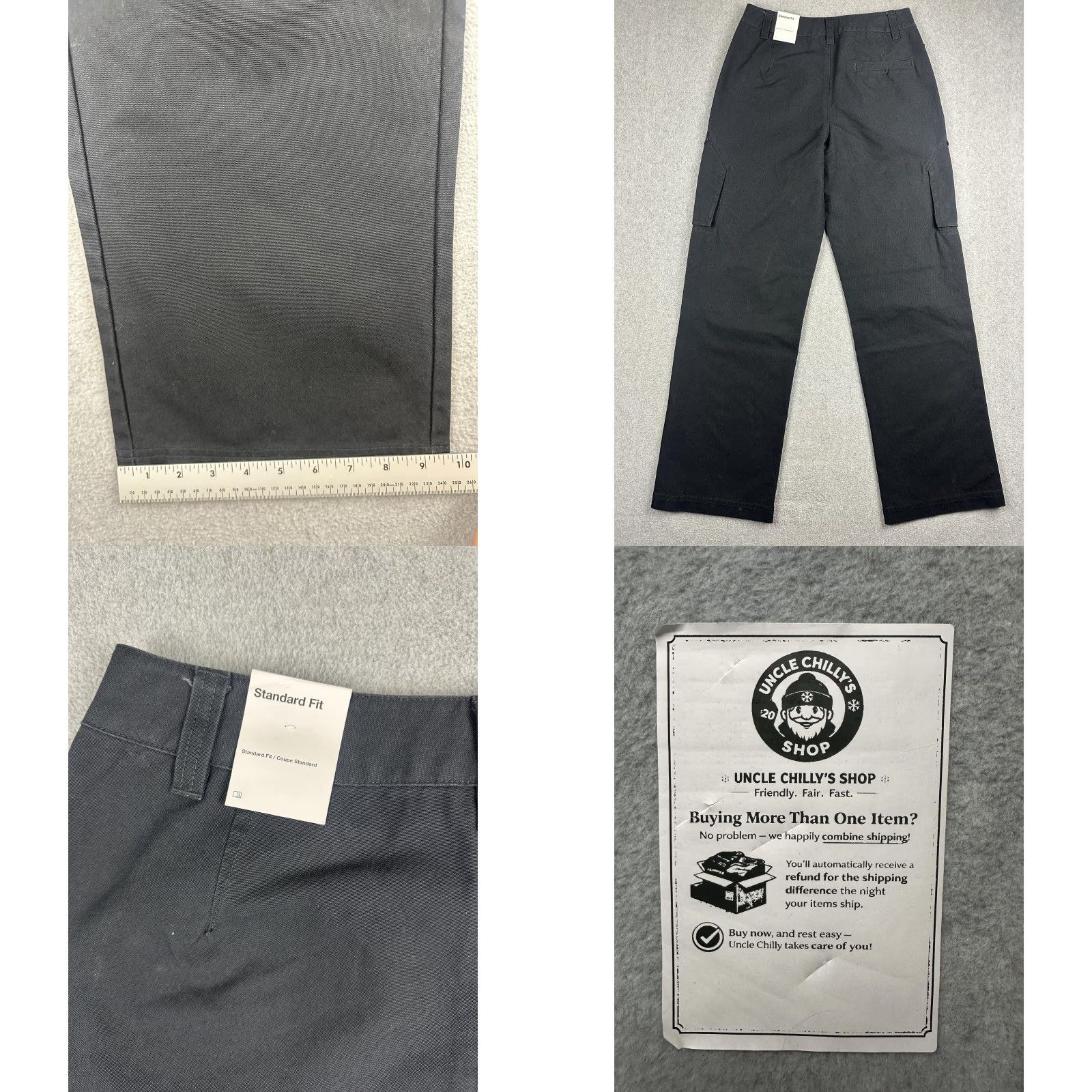 Jordan Brand Jordan Cargo Pants Womens Small Black Twill Pockets NWT FV7098-010 Size 28" / US 6 / IT 42 - 8 Thumbnail
