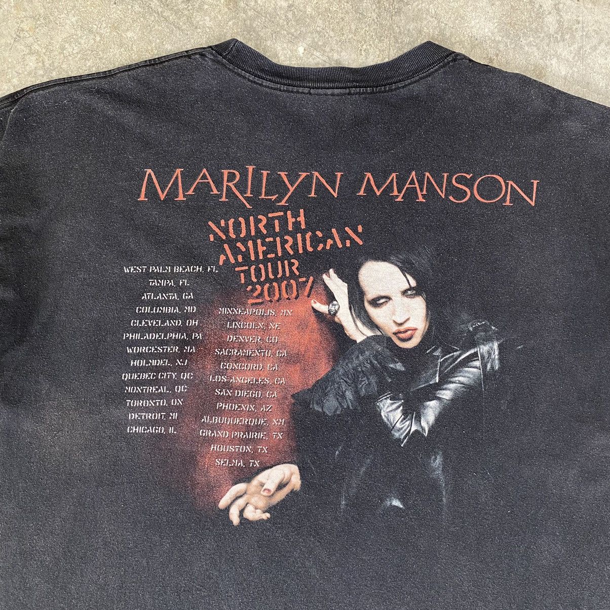 Band Tees VTG 2000s Marilyn Manson N. American Tour Double Sided Tee Size US XXL / EU 58 / 5 - 8 Thumbnail
