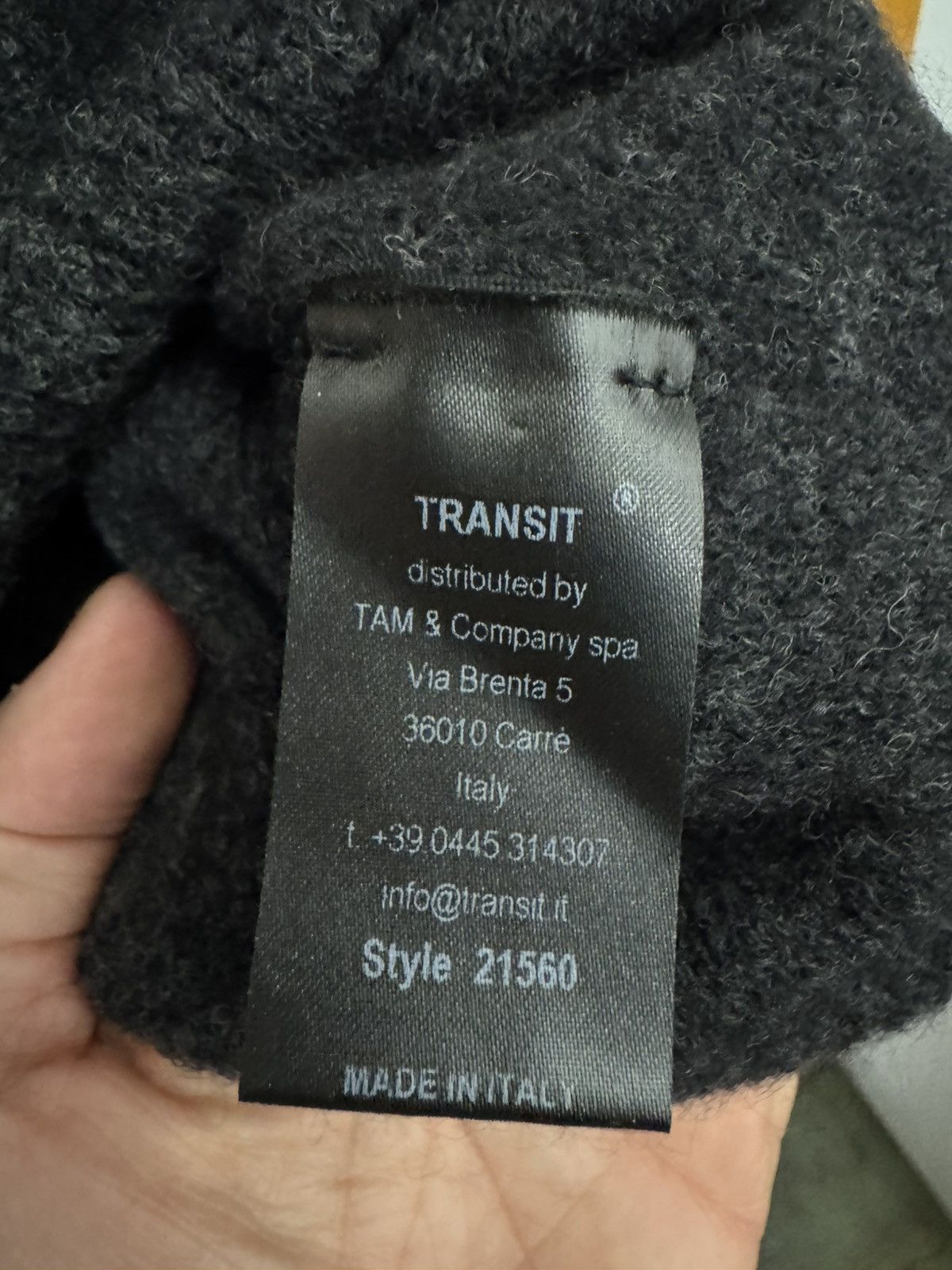 Transit Black Sweater in Alpaca Size US M / EU 48-50 / 2 - 13 Thumbnail