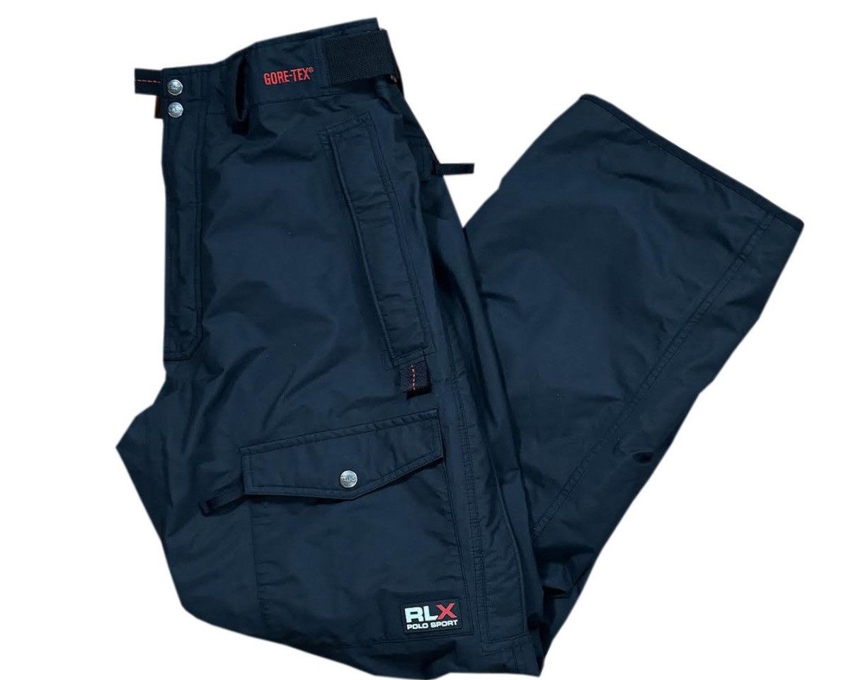 image of Ralph Lauren Rlx Vintage Rlx Polo Sport Gore-Tex Cargo Ski Pants (Size L) in Black, Men's (Size 36)