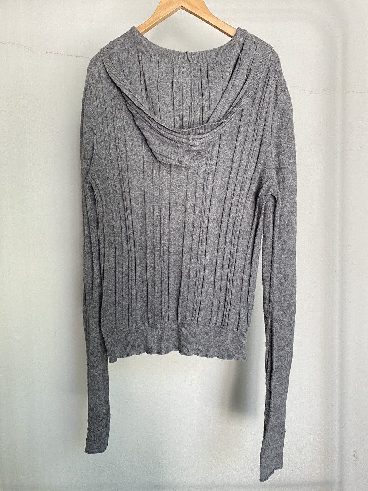 Neil Barrett BLACKBARRETT By Neil Barrett Dark Gray Knit Hoodie Cardigan Size US M / EU 48-50 / 2 - 2 Thumbnail