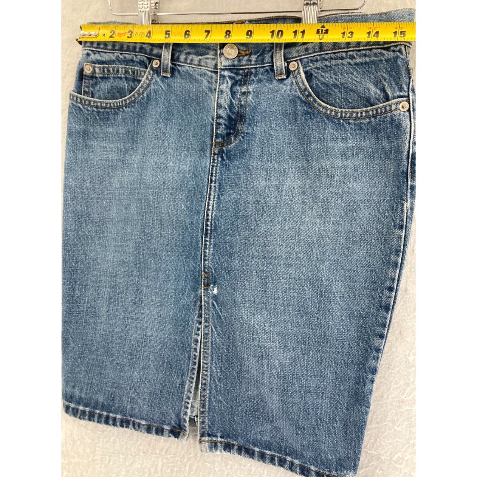 Juicy Couture Juicy Couture Denim Skirt Women's Medium Pencil Blue Casual Knee-Length Size 32" / US 10 / IT 46 - 2 Thumbnail