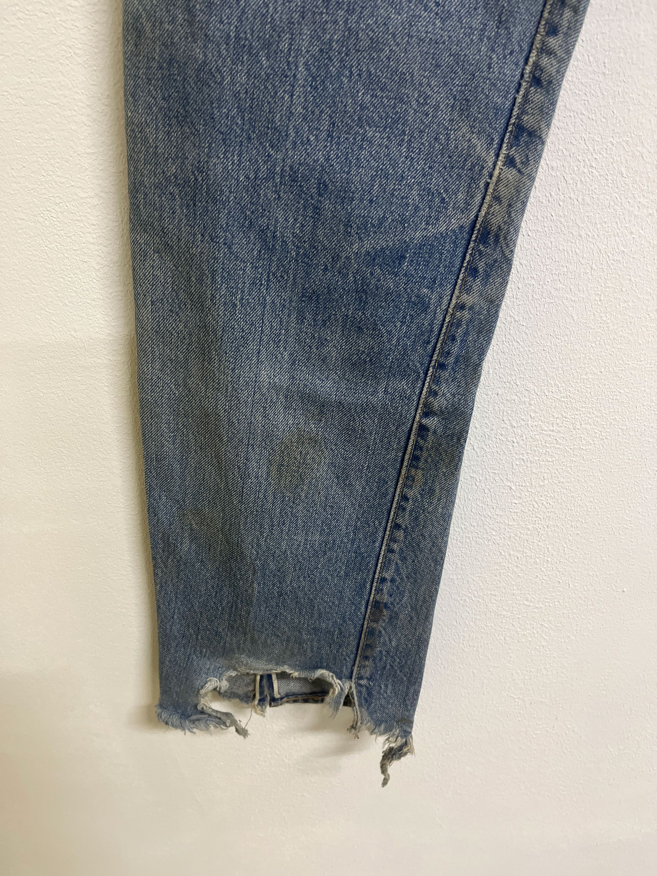 Levi's Vintage Clothing Distressed Faded Custom Craft 1 of 1 70s 80s Selvedge Size US 27 - 8 Thumbnail