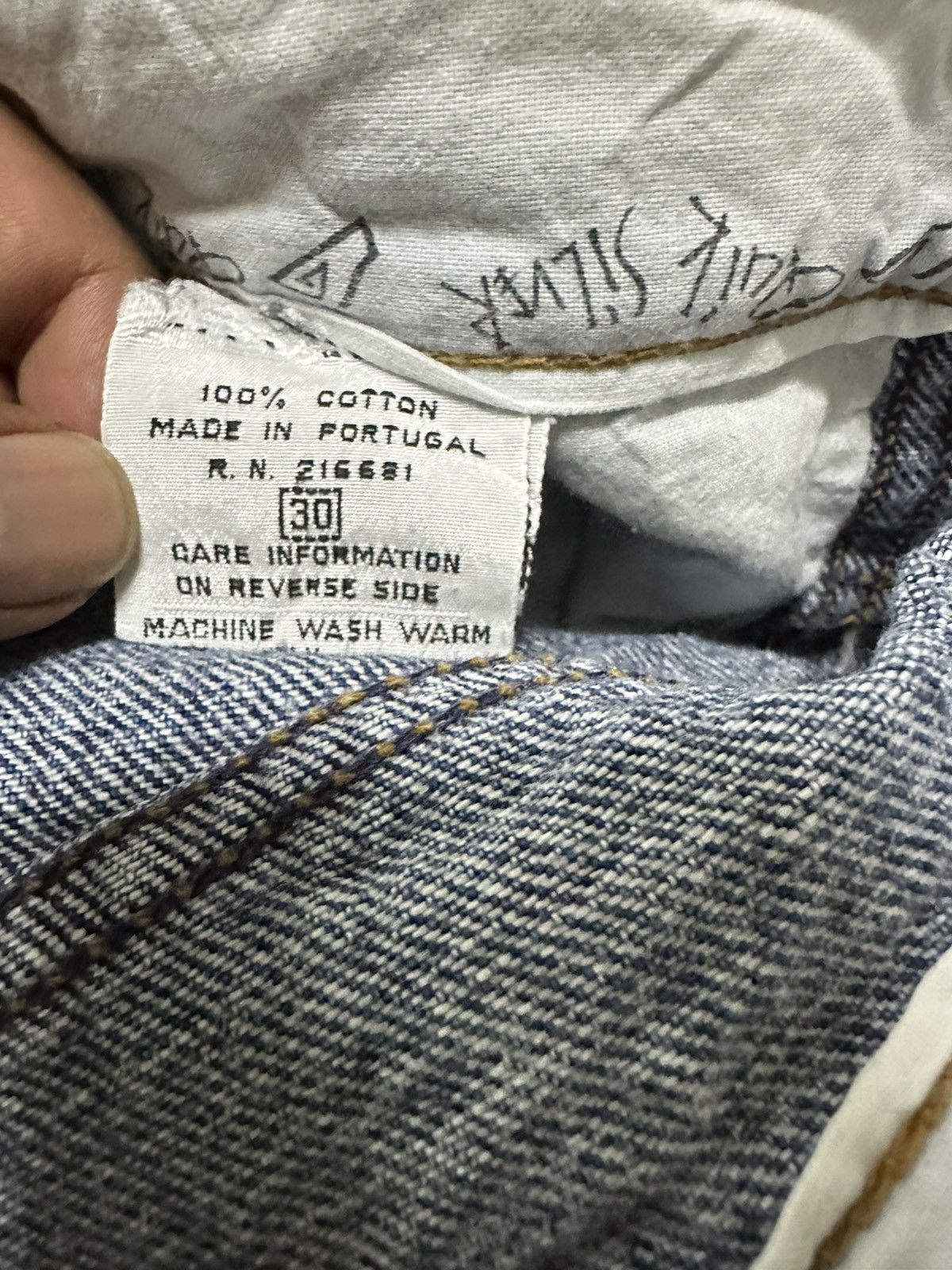 Quiksilver Vtg 90s Denim quilsilver button fly Size US 30 / EU 46 - 5 Thumbnail